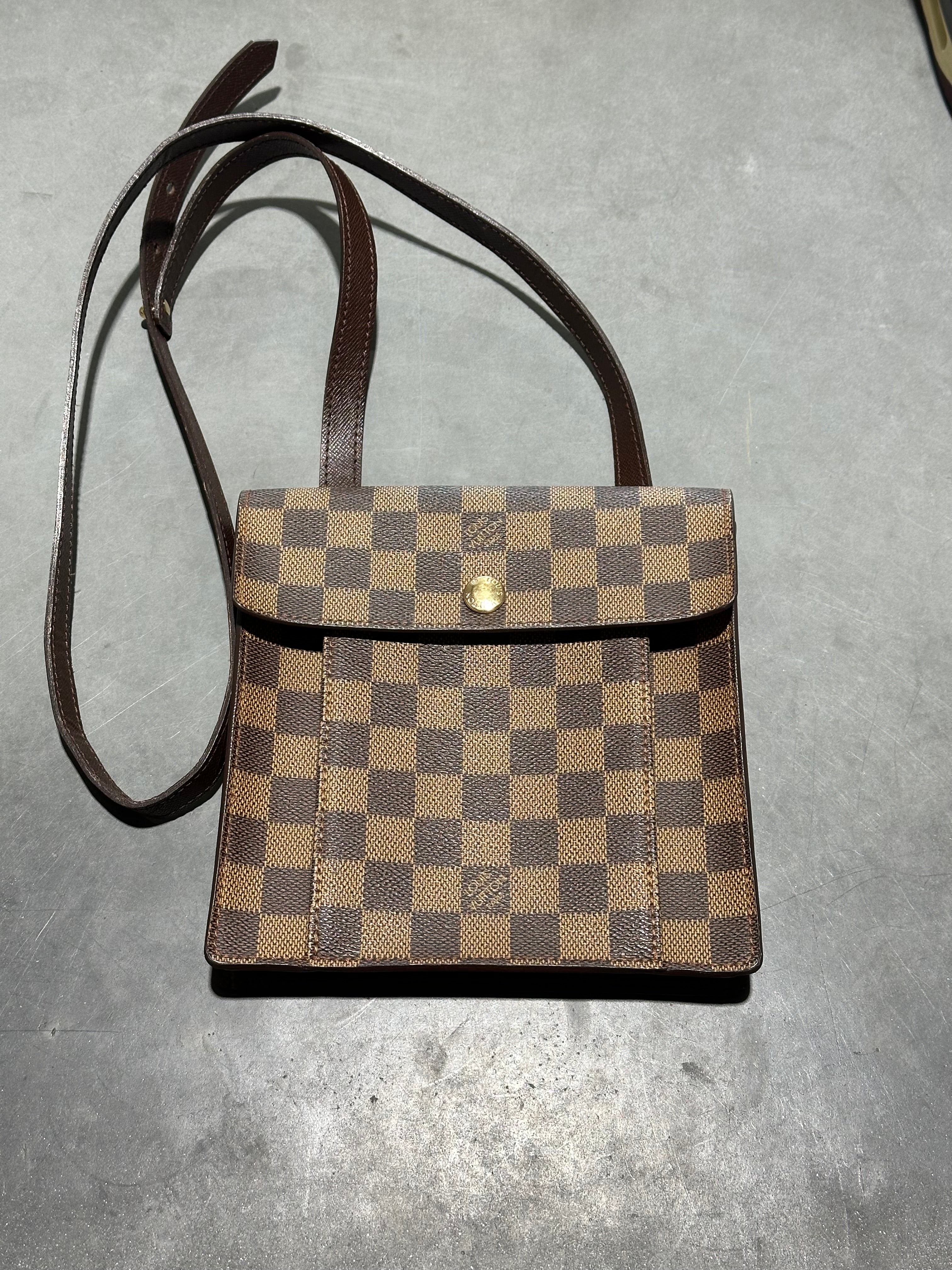 USED Louis Vuitton Damier Ebene Pimlico Small Crossbody Bag - Brown