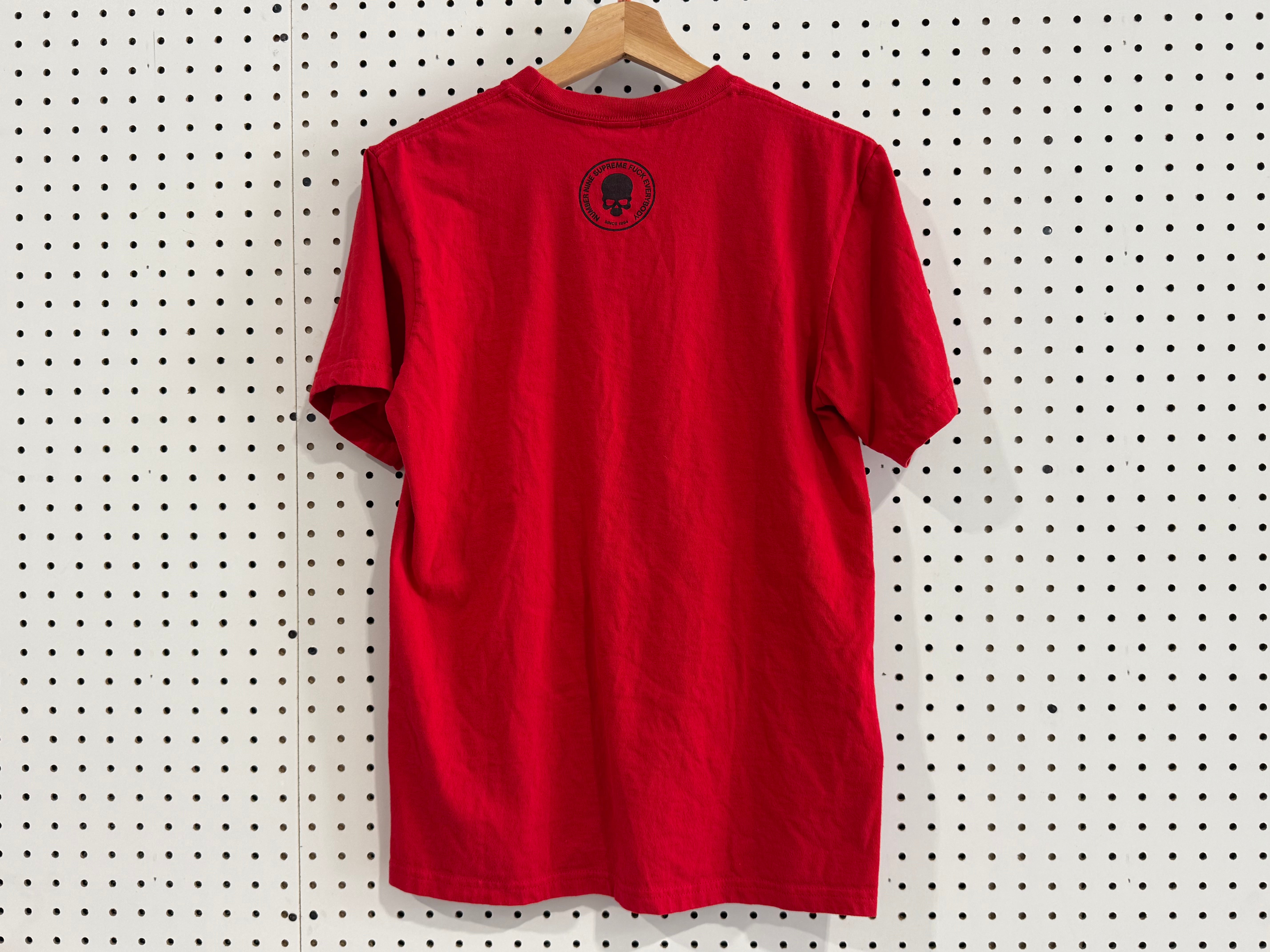 NEW Supreme x Number Nine STFU Tee - Red Size Small