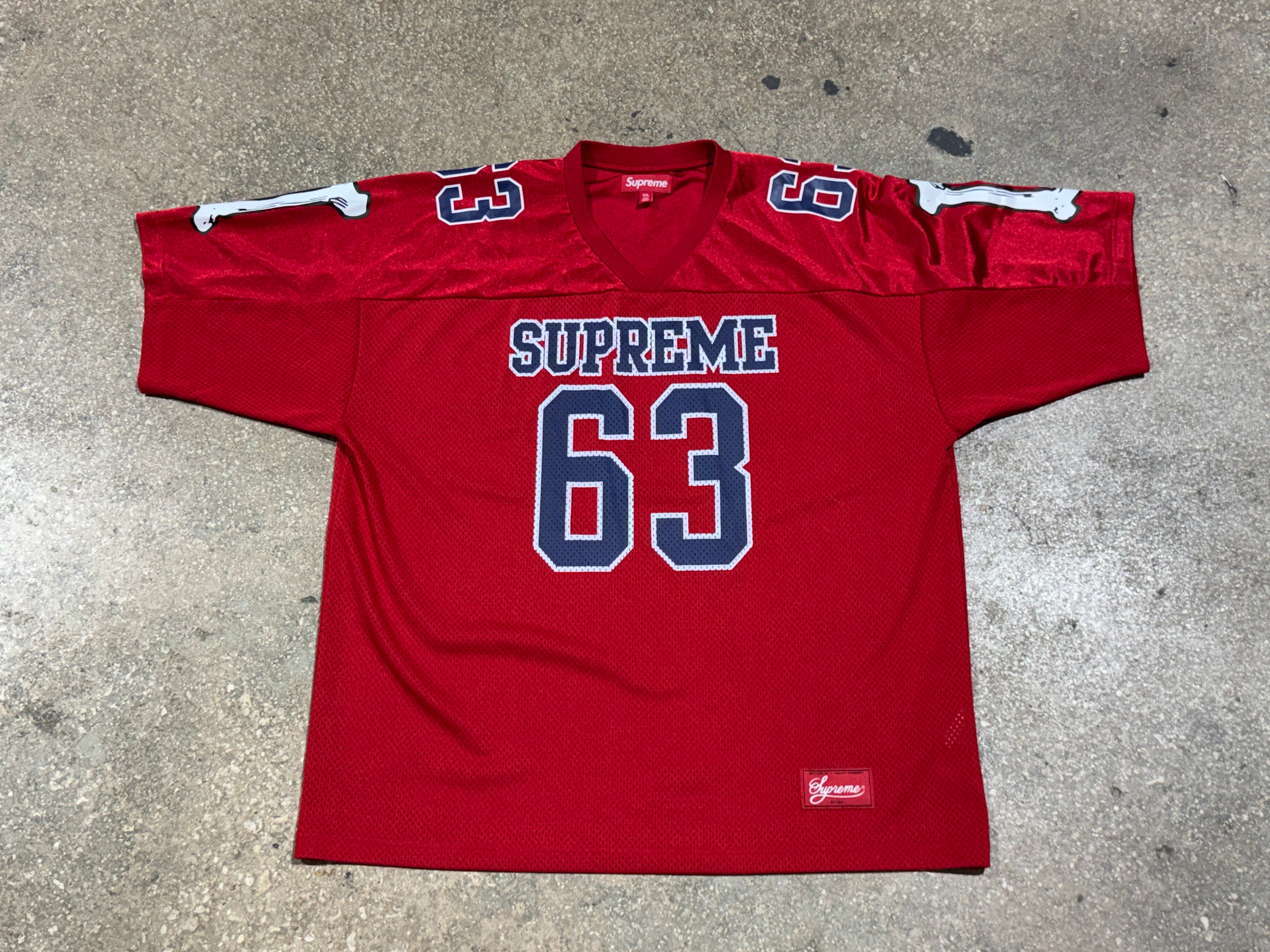 USED Supreme Bones Jersey - Red Size XXL