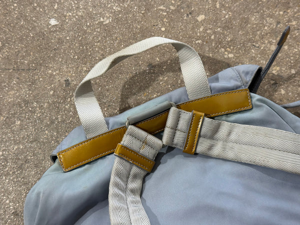 Vintage/Preloved Prada Nylon Backpack - Light Blue