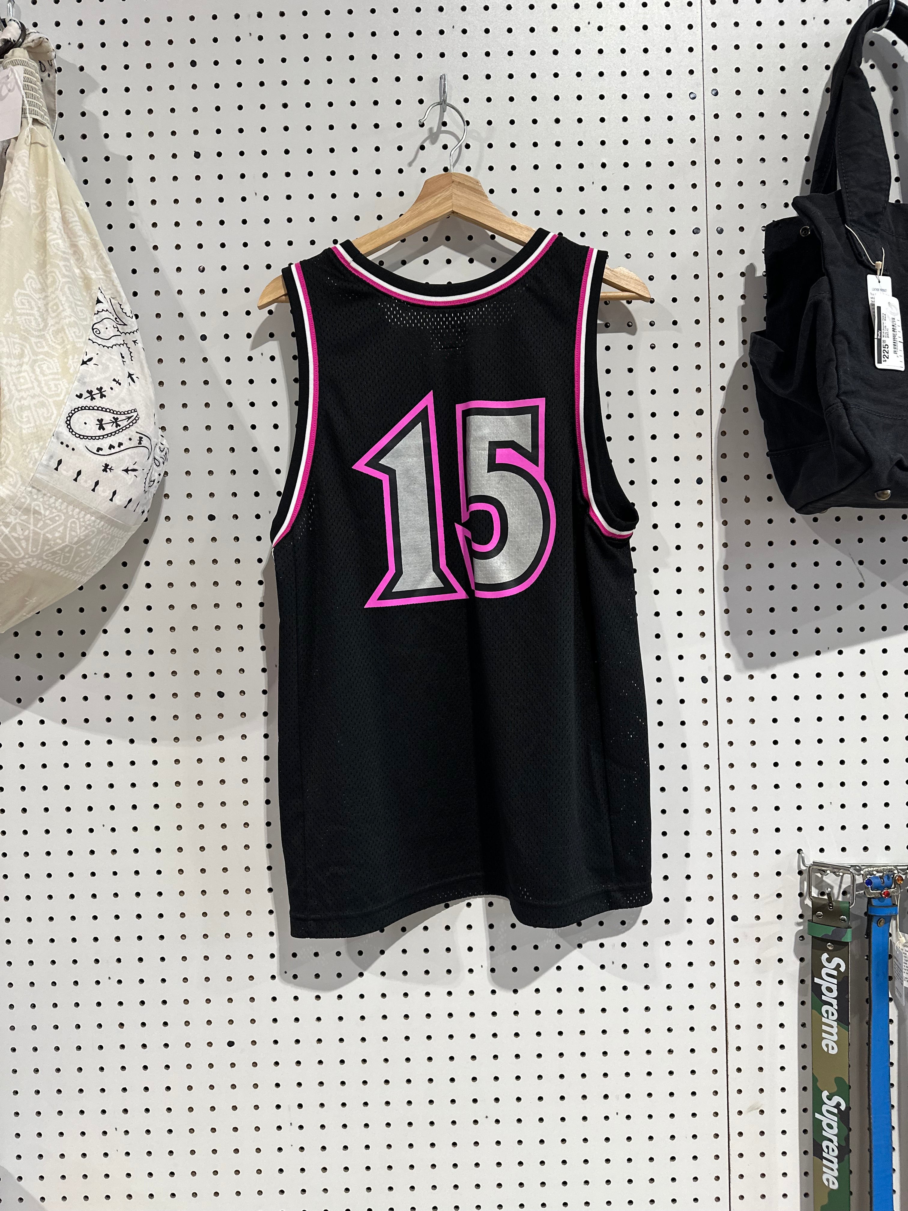 CLEAN Supreme Bolt Basketball Jersey - Black/Pink Size Medium