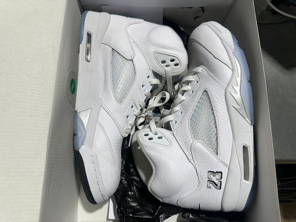 Air Jordan 5 Retro OG - White Metallic Size 10.5