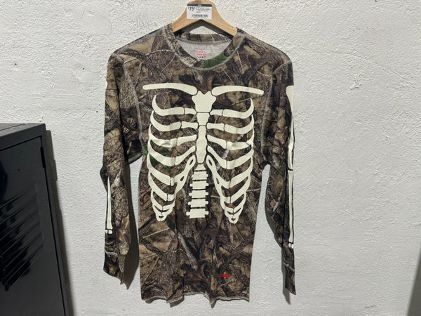 NEW Supreme x Hanes Bones Thermal Crewneck - Camo Size Medium