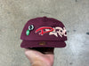 NEW DURAGS 180 Degrees Snapback Hat - Red Wine