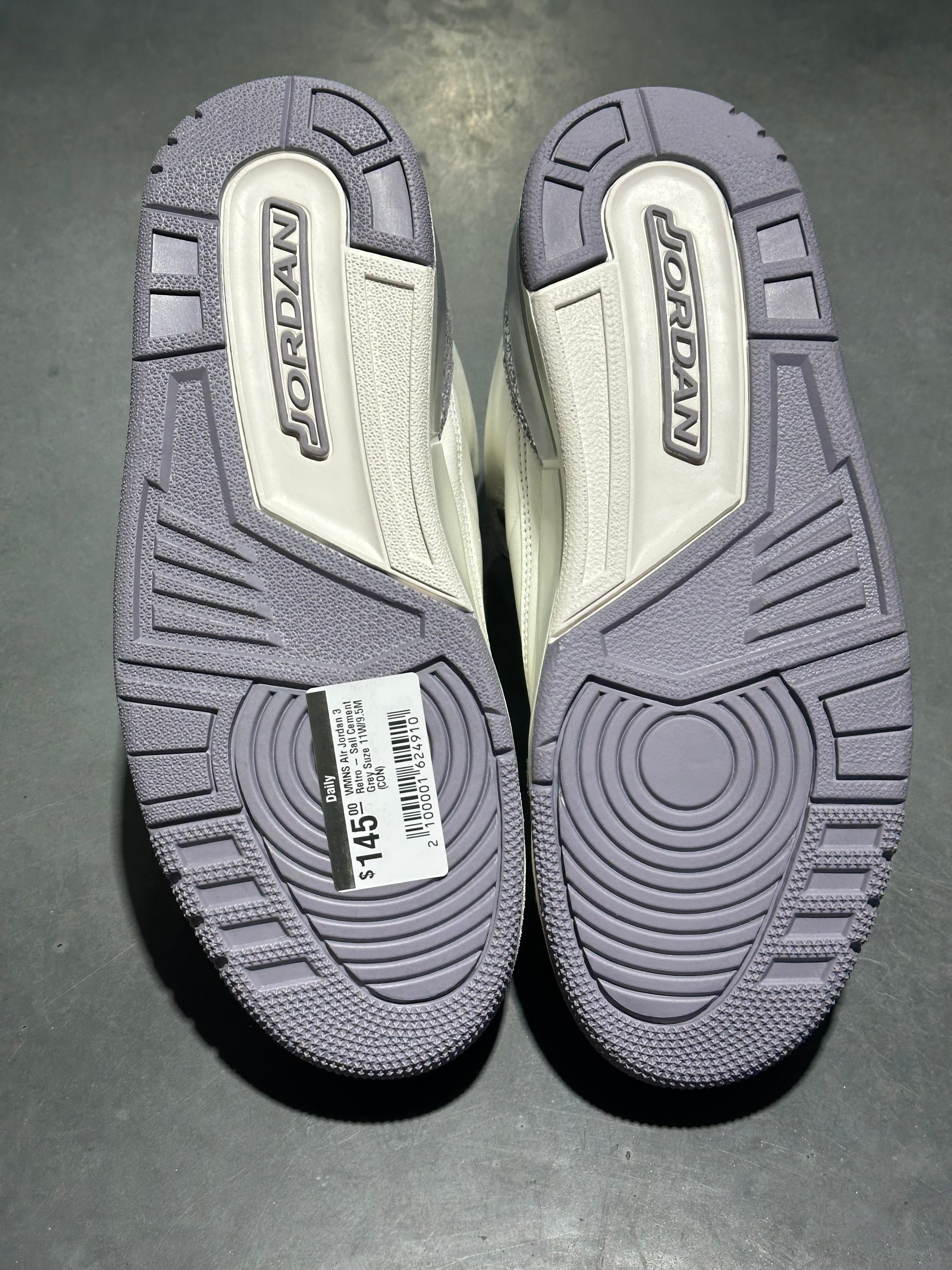 WMNS Air Jordan 3 Retro - Sail Cement Grey Suze 11W/9.5M