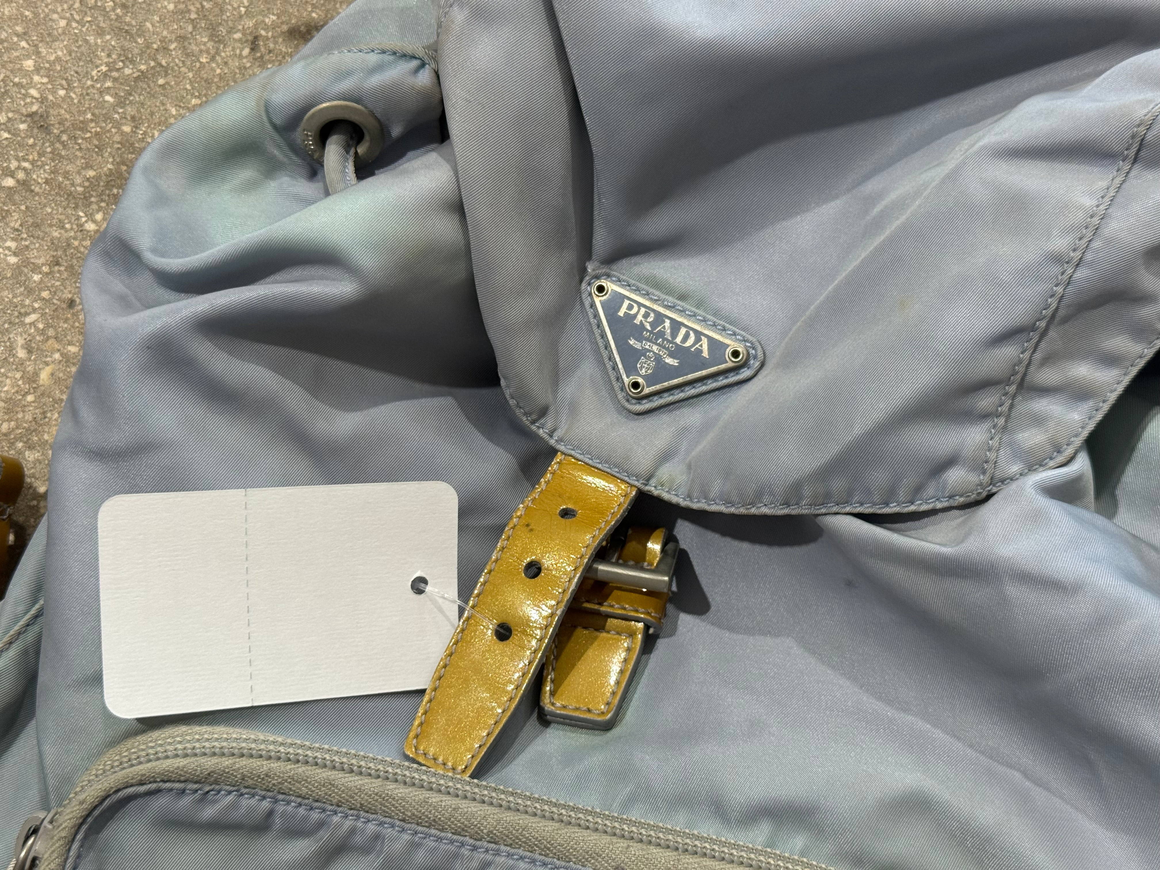 Vintage/Preloved Prada Nylon Backpack - Light Blue