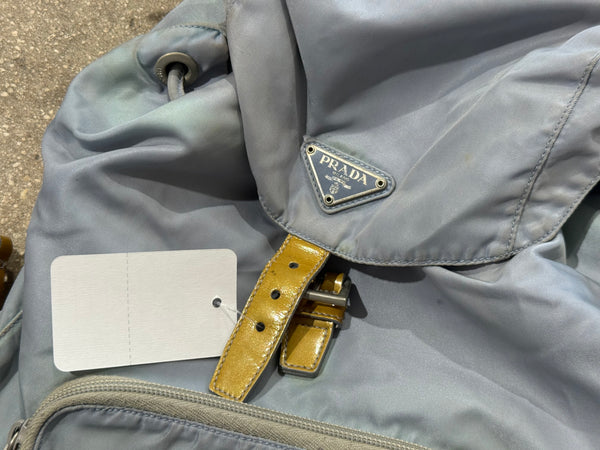 Vintage/Preloved Prada Nylon Backpack - Light Blue