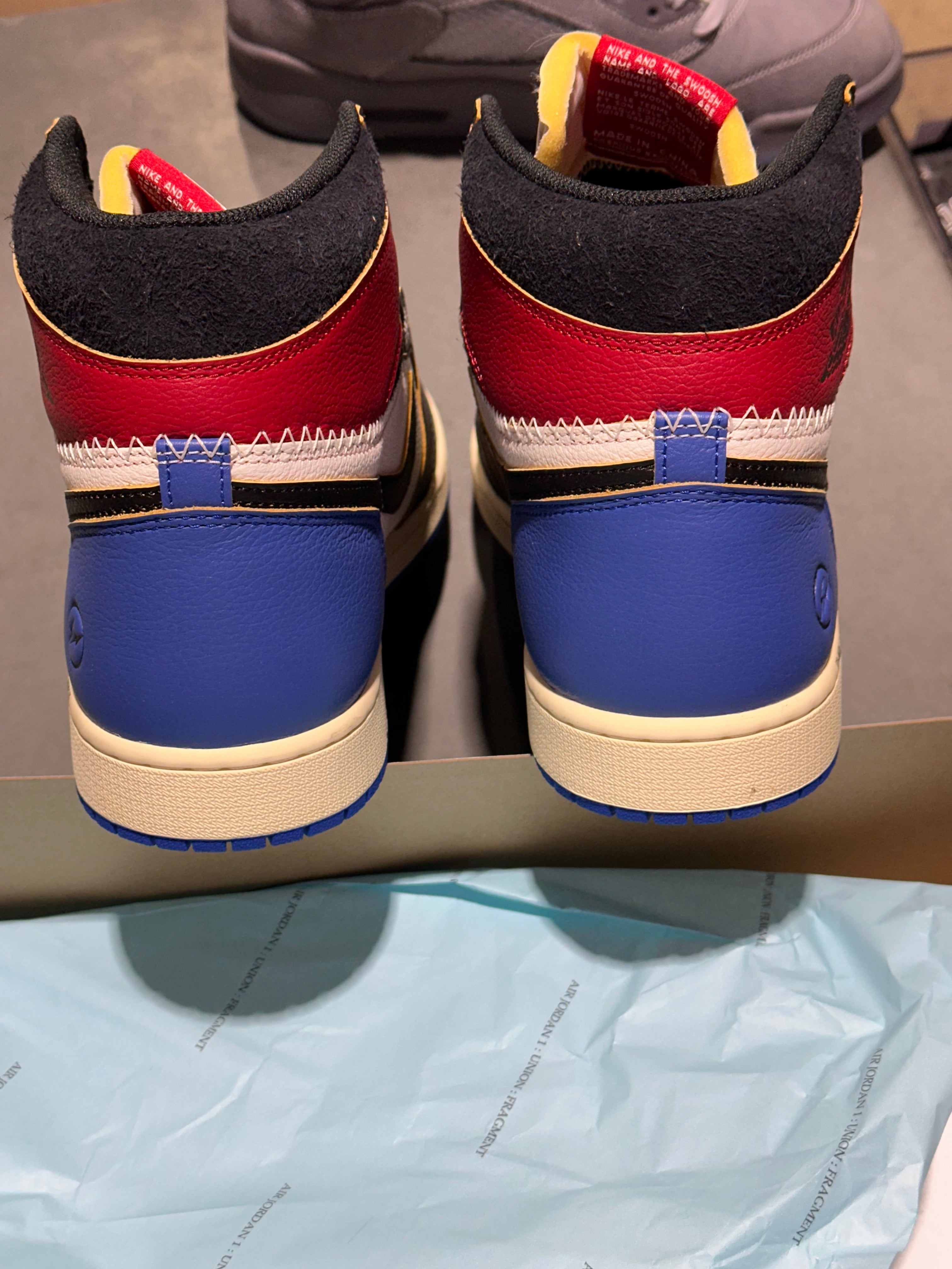 Air Jordan 1 Retro High OG SP - Fragment x Union/Varsity Red Sport Royal Size 13