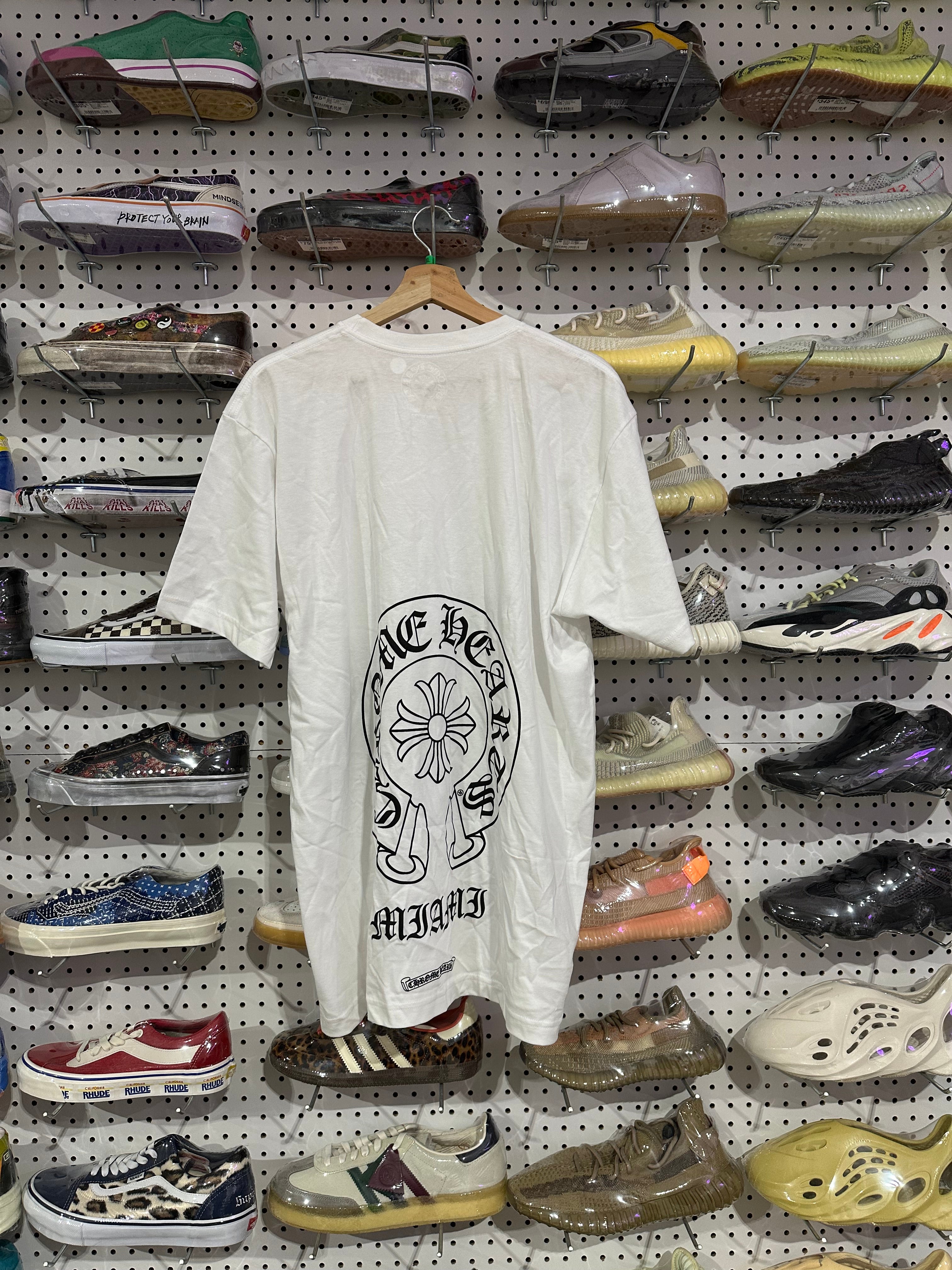 NEW Chrome Hearts Miami Crest Tee - White Size XL