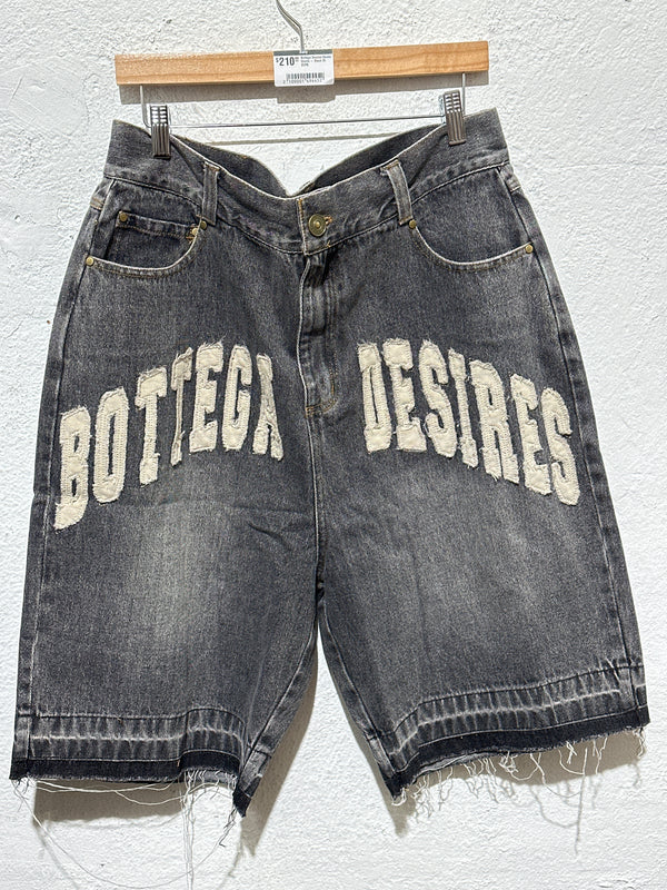 Bottega Desires Denim Shorts - Black