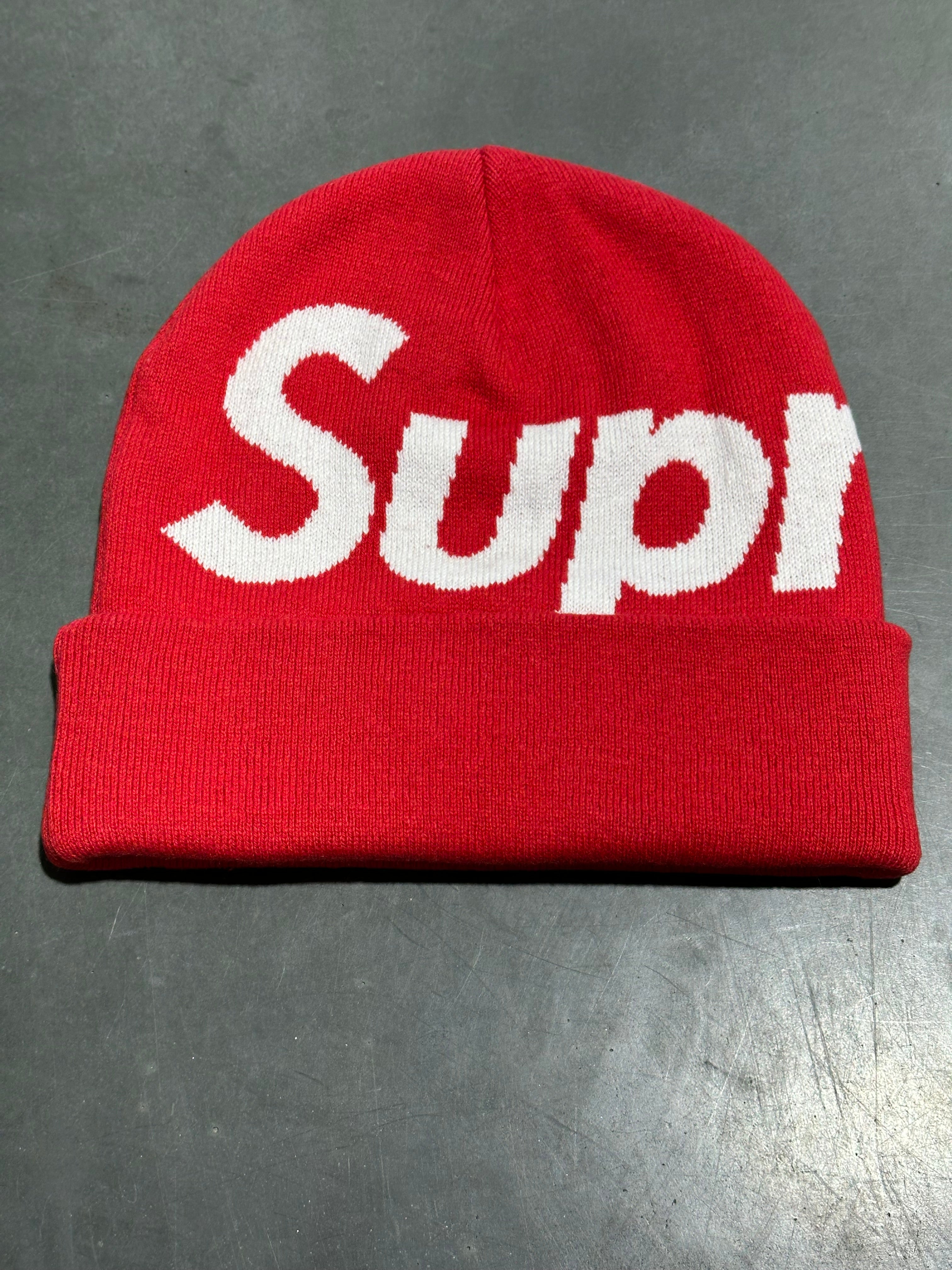NEW Supreme Big Logo Beanie - Red