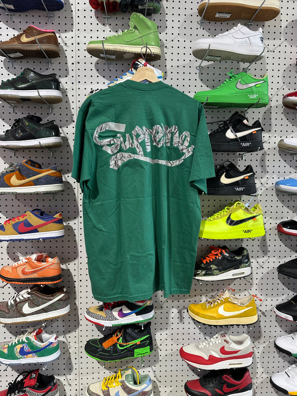 NEW Supreme Tape Tee - Green Size Large