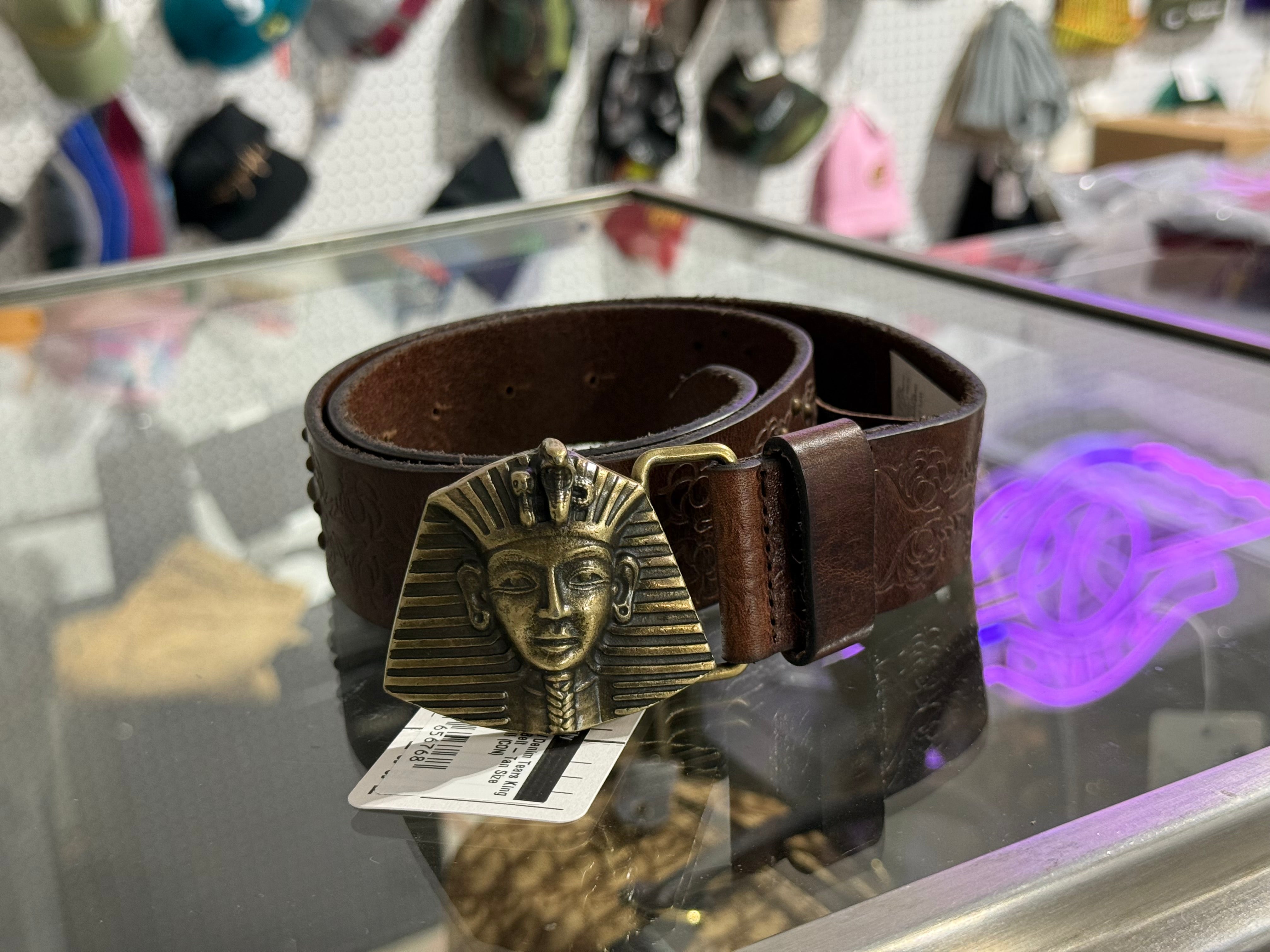 NEW Denim Tears King Tut Belt - Tan Size Small