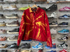 USED Polo Ralph Lauren Plaid Lined Harrington Jacket - Red Tie Dye Size XL