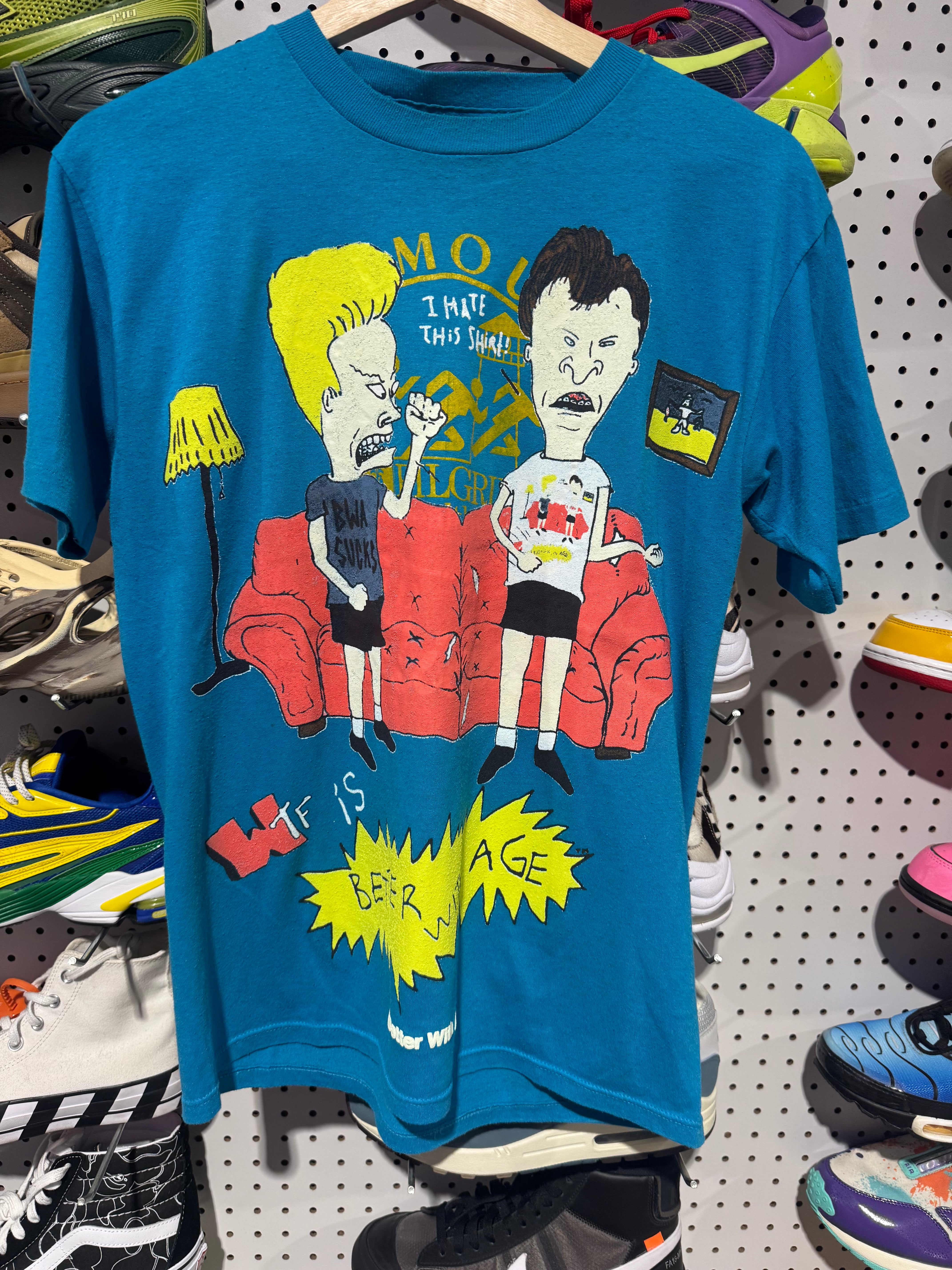 NEW Better With Age Dumb Tee - Blue Size Medium