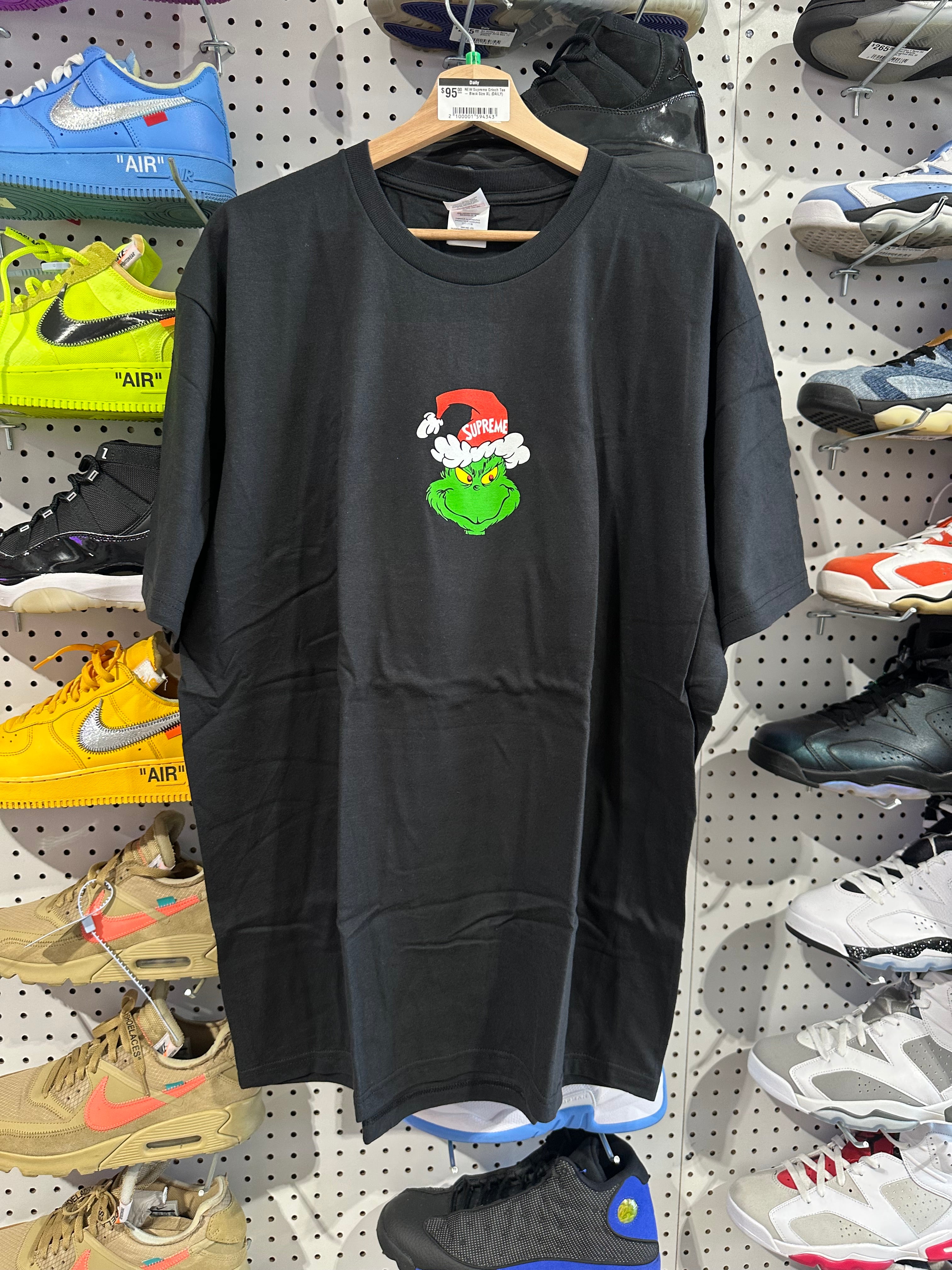 NEW Supreme Grinch Tee - Black Size XL