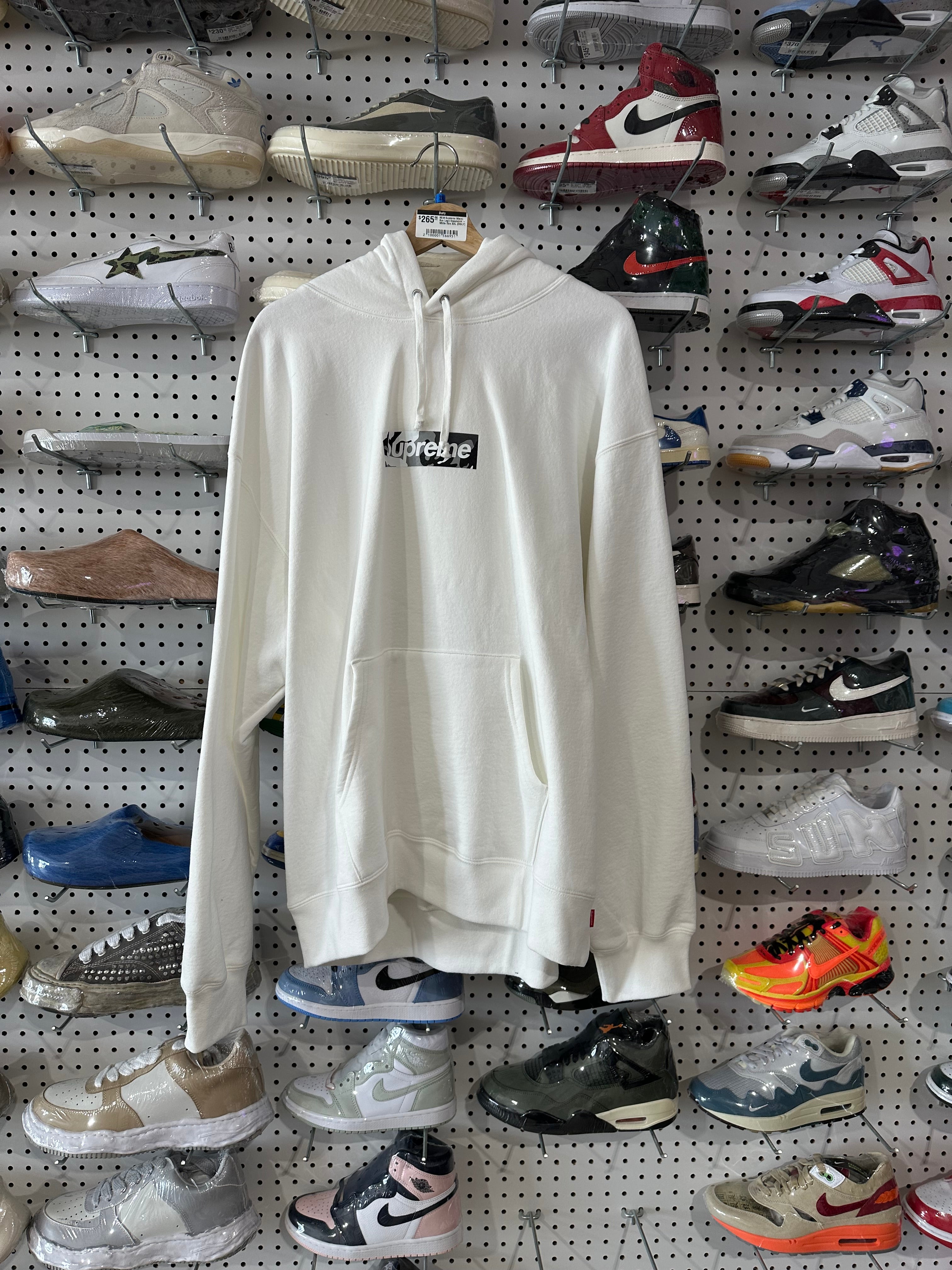 NEW Supreme Miami Box Logo Sweatshirt - White Size XXL