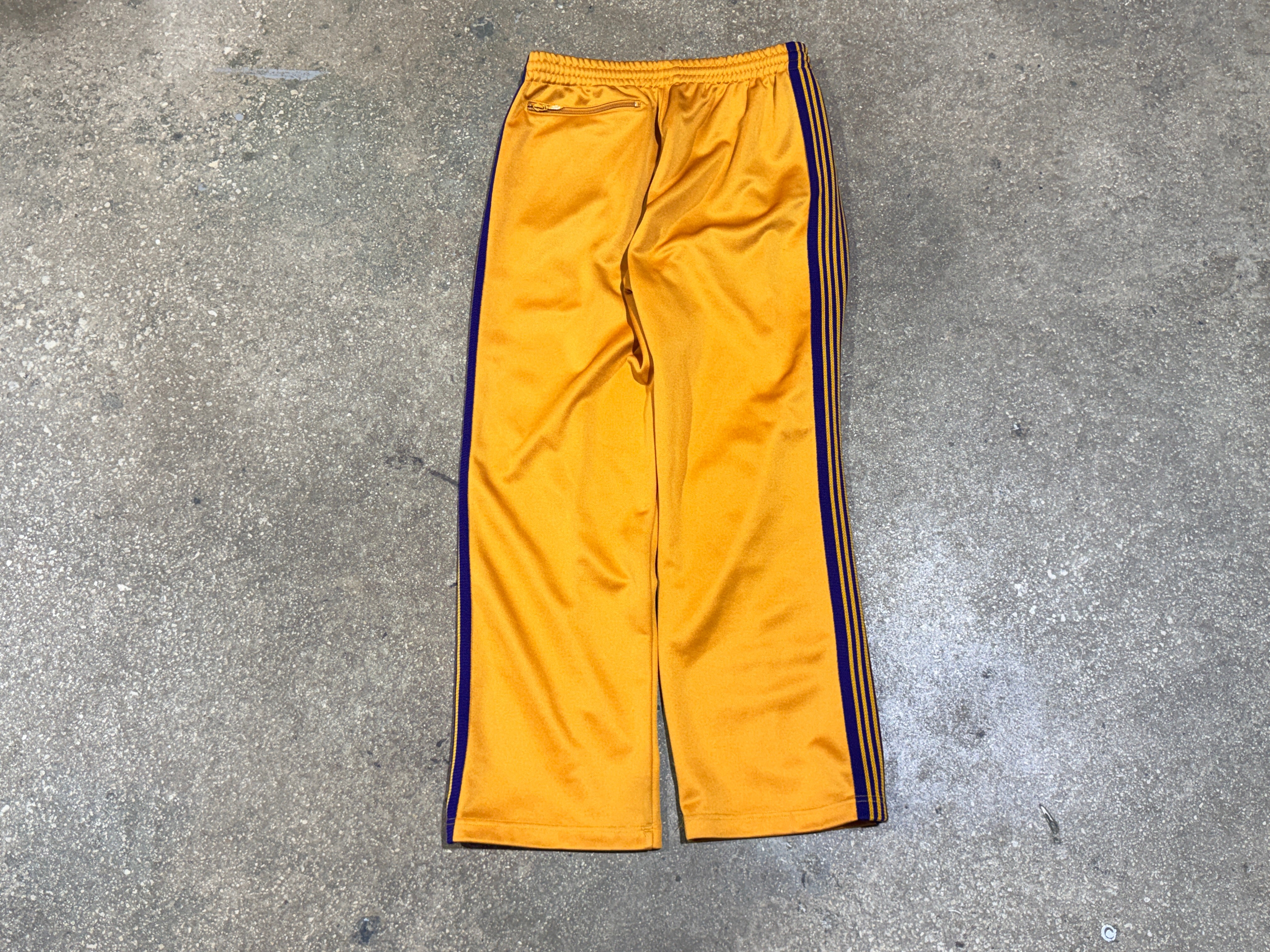 USED Needles Trackpants - Gold/Purple Size Medium
