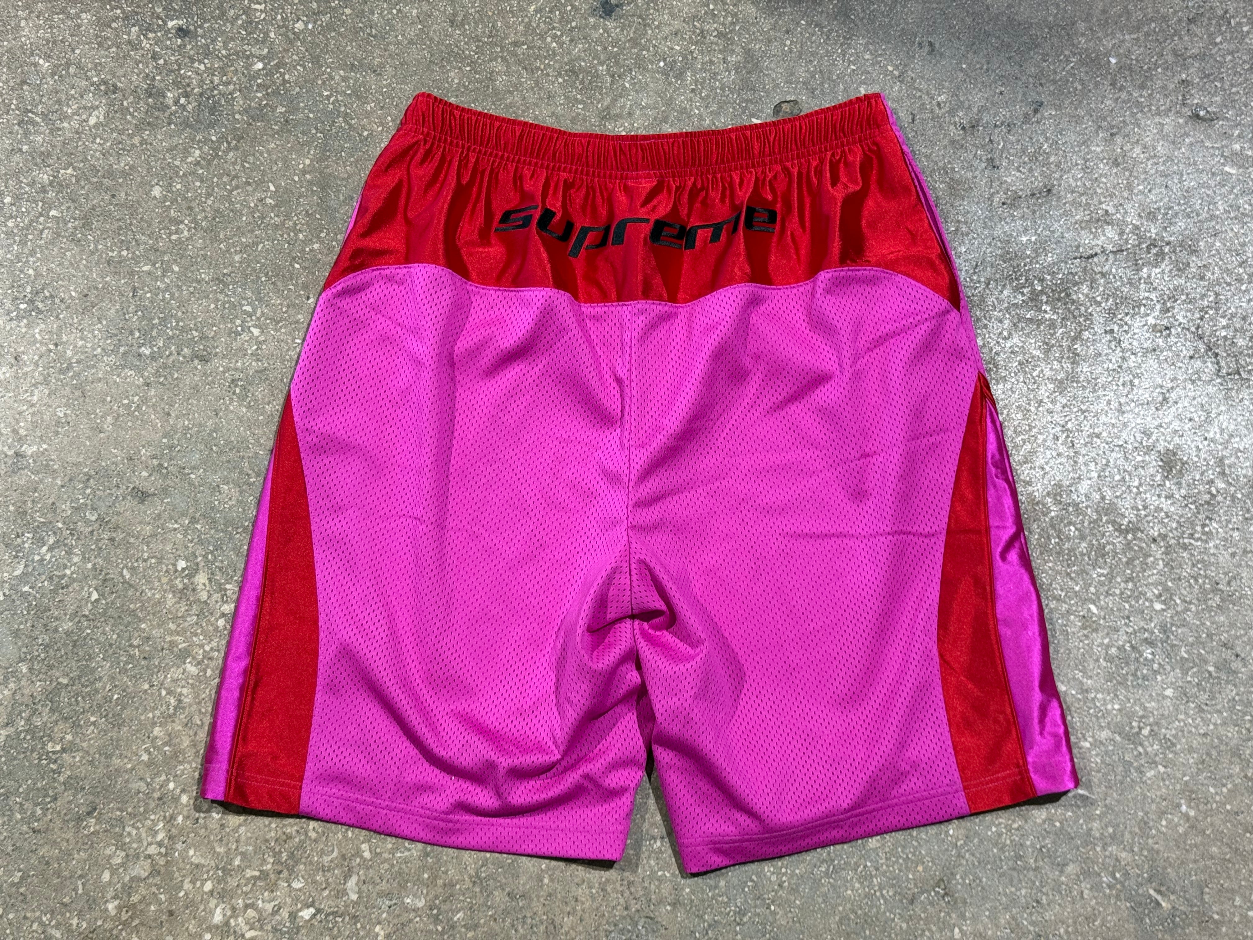 NEW Supreme x Jordan Mesh Shorts - Pink Size Large