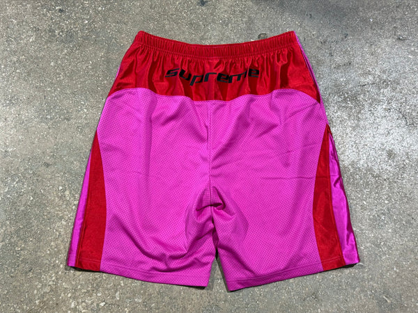 NEW Supreme x Jordan Mesh Shorts - Pink Size Large
