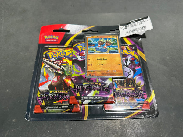 2026 Pokémon Mega Evolution - Pitch Black 3 Pack Blister