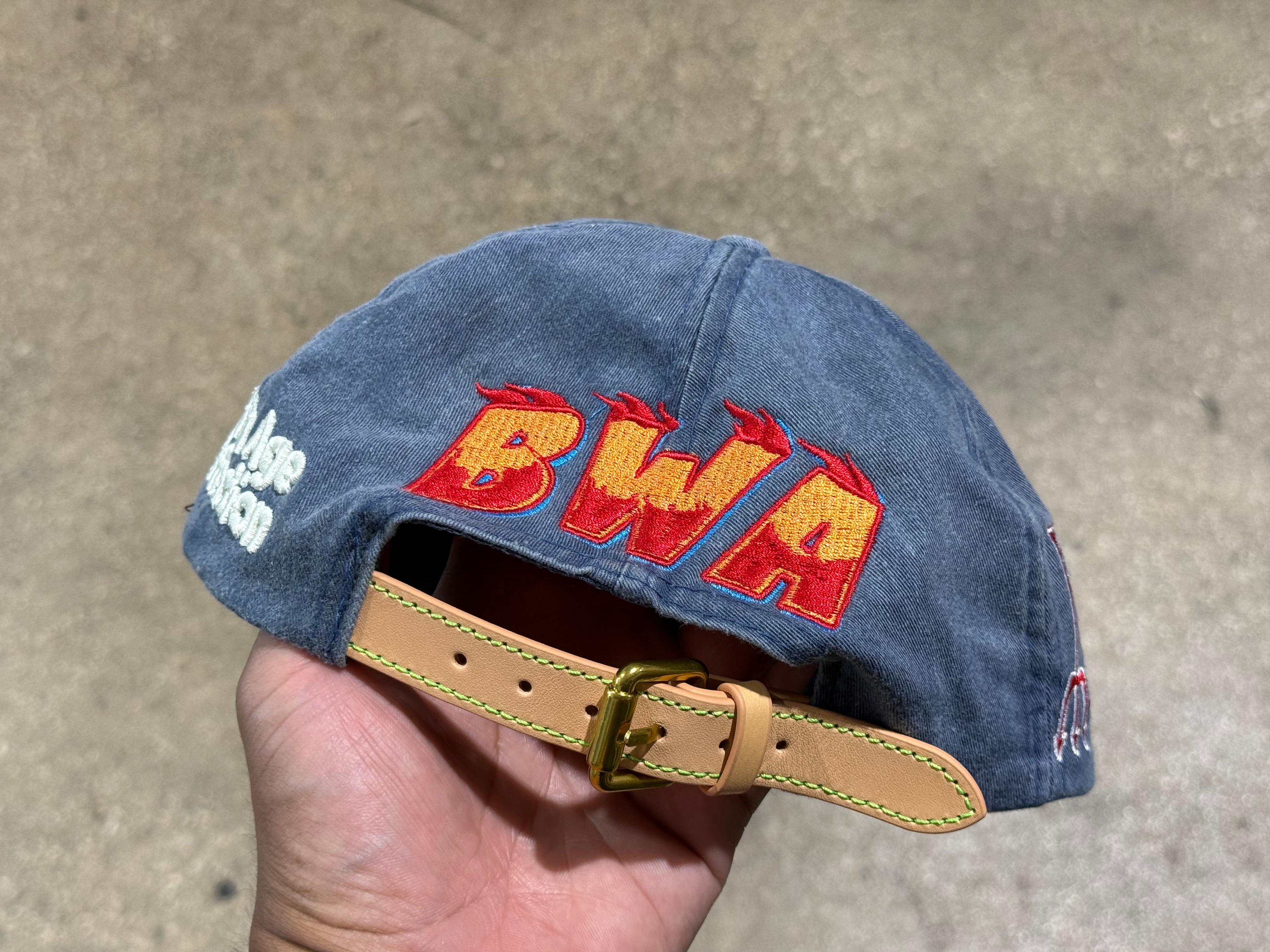 NEW Better With Age Fuck Denim Hat - Blue