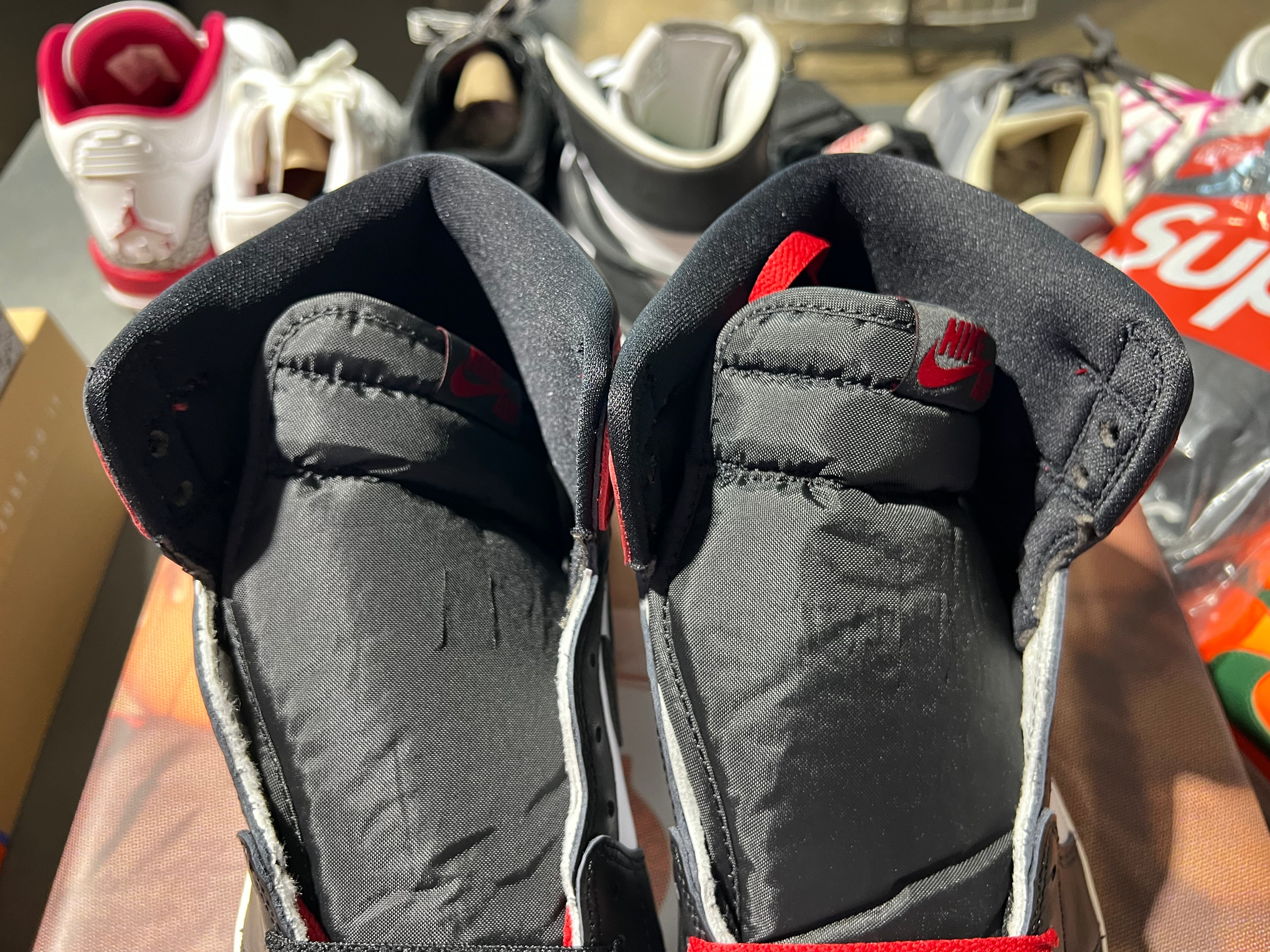 Air Jordan 1 Retro High OG - Black Toe Reimagined Size 10