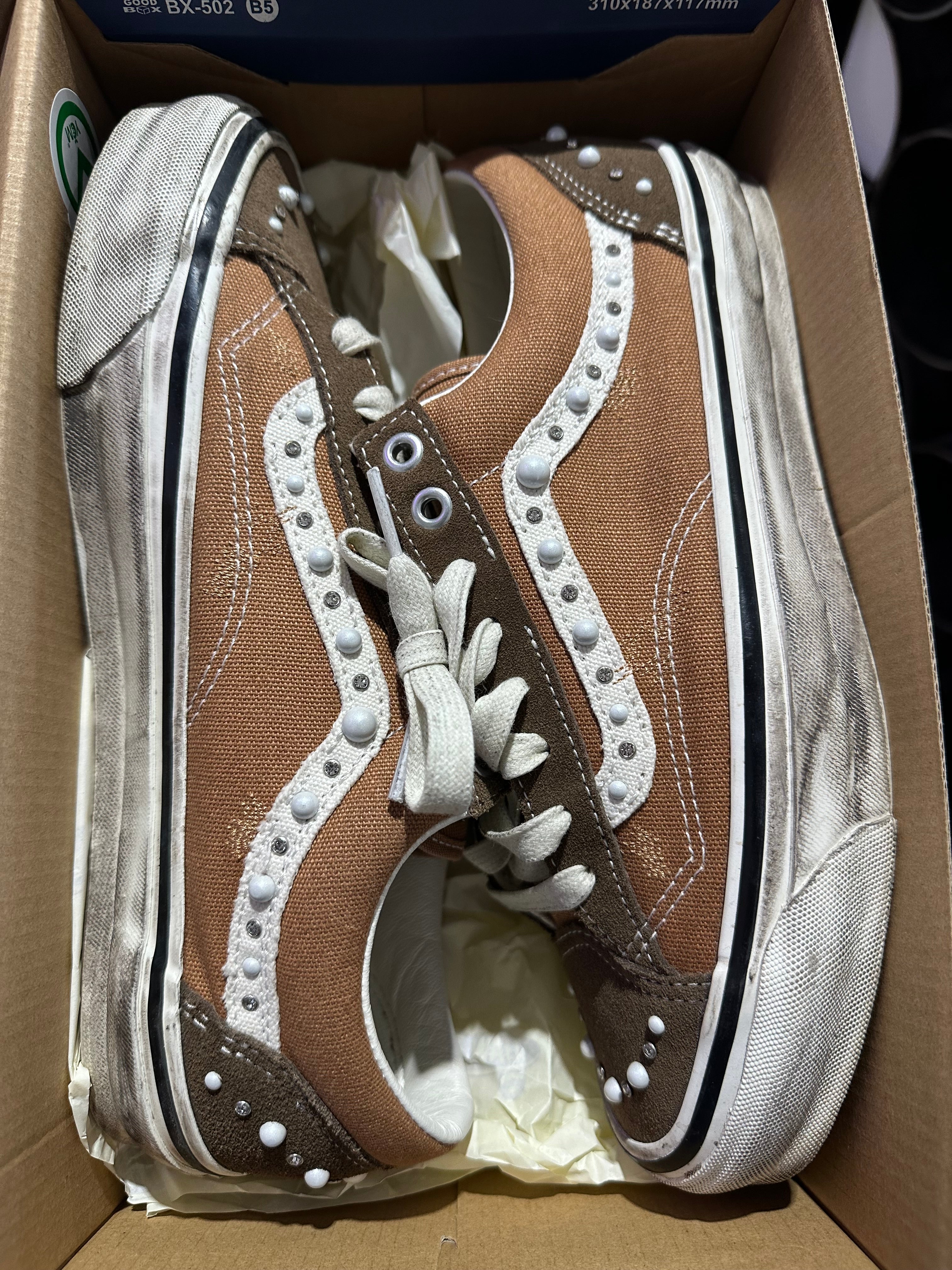 Vans LX Old Skool 36 - Pearlized Pack/Vintage Cocoa Brown Size 8.5