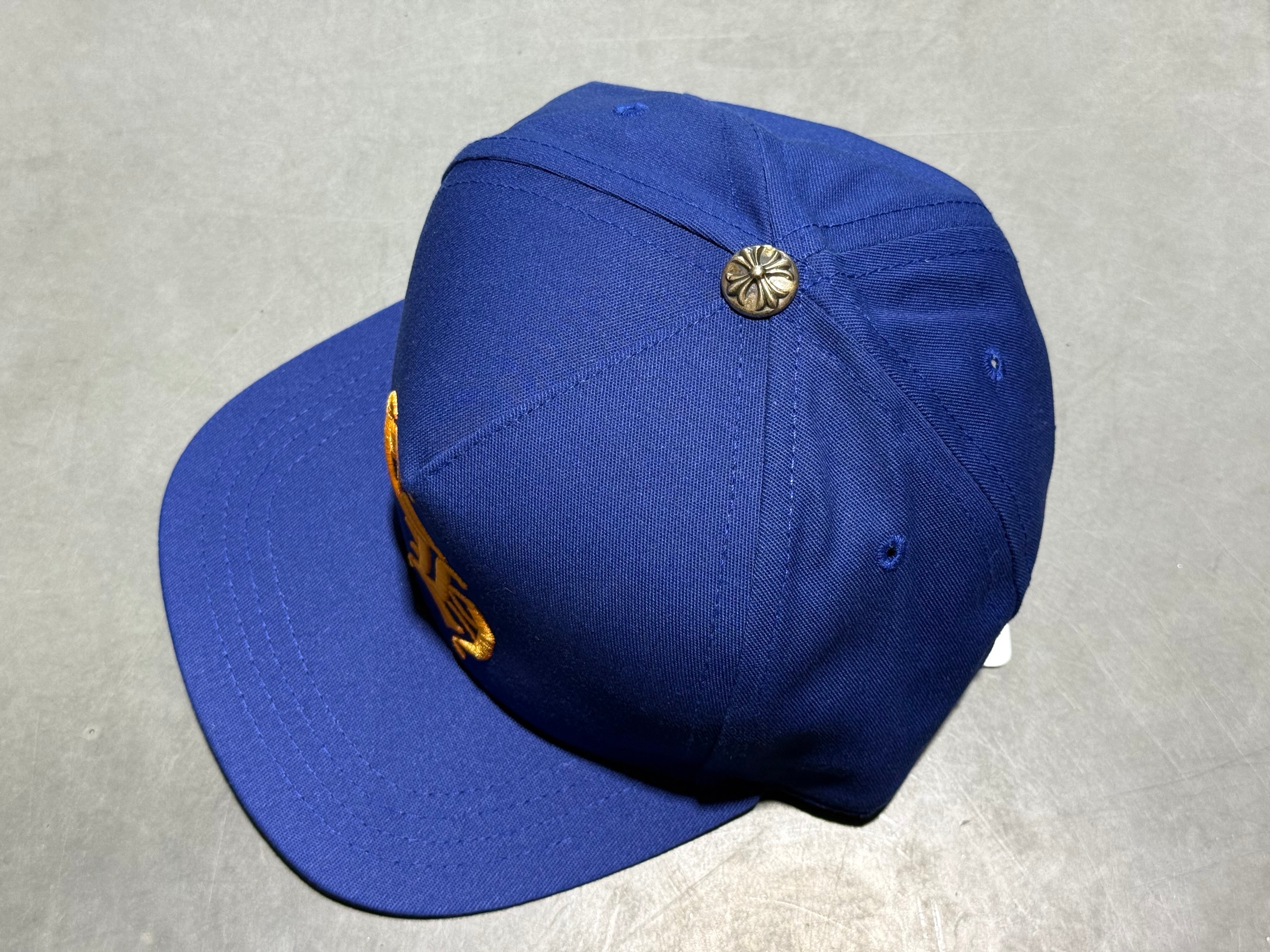 NEW Chrome Hearts 5 Panel Snapback - Blue/Orange