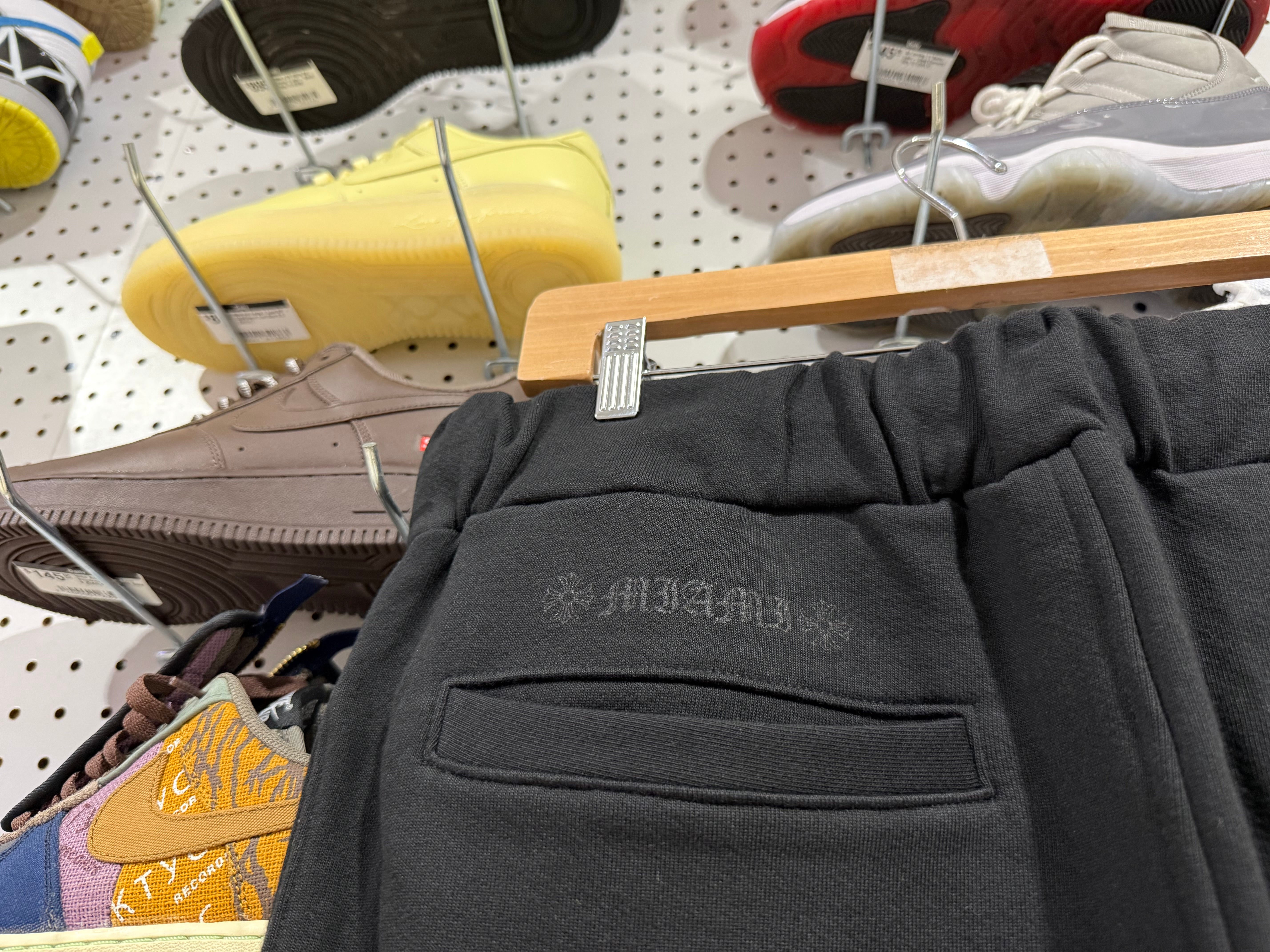 NEW Chrome Hearts Miami Exclusive Sweatpants - Two Toned Black Size Large