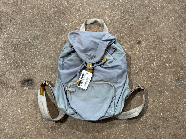Vintage/Preloved Prada Nylon Backpack - Light Blue