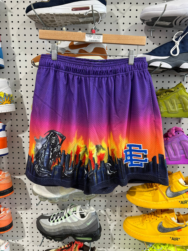 NEW Eric Emanuel x Warren Lotas Mesh Shorts - Multicolor Size Large