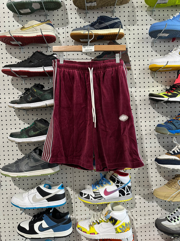 NEW HMDD Velour Speed Shorts - Burgundy Size Large