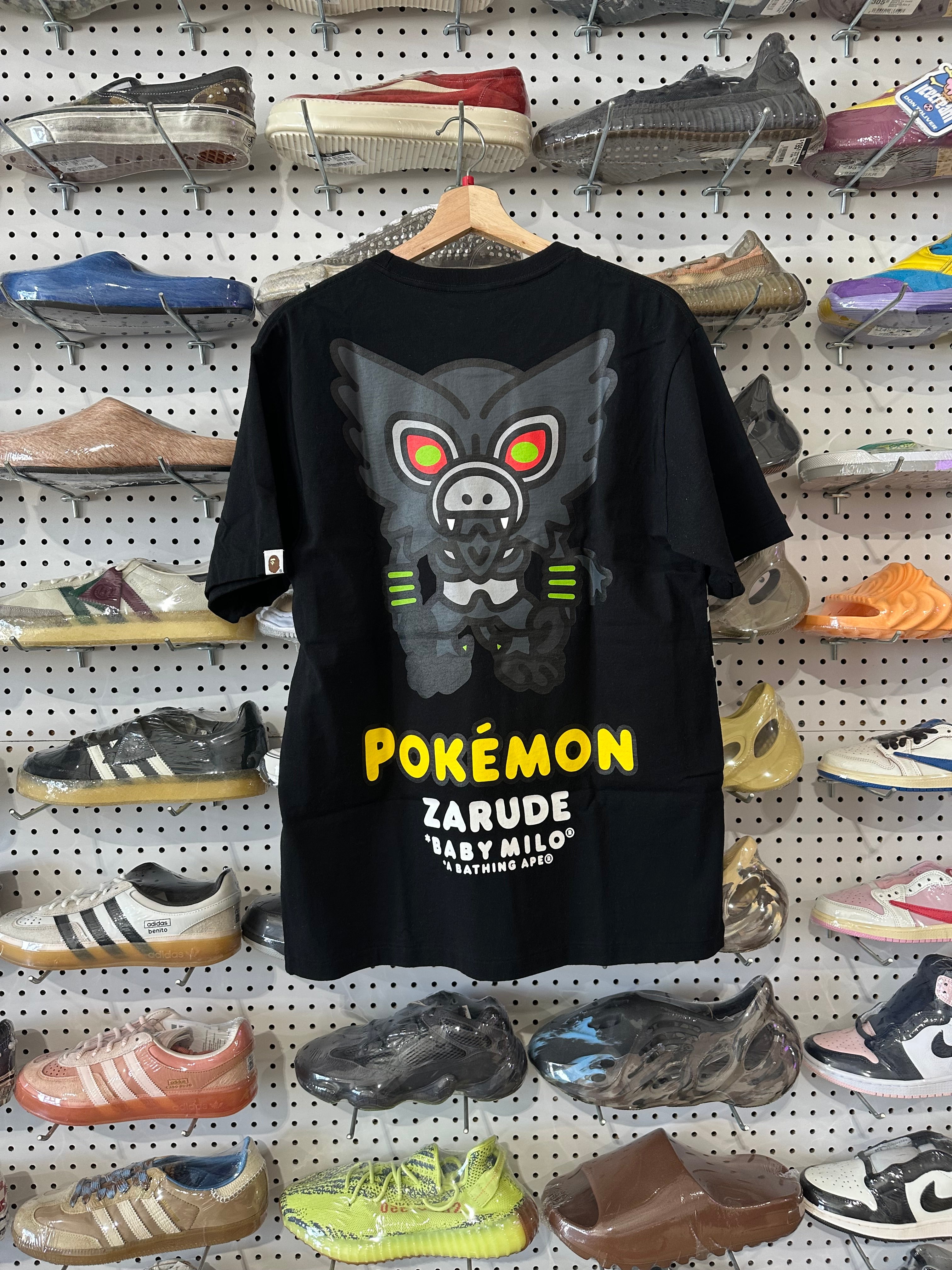 USED Bape x Pokemon Zarude Tee - Black Size Large