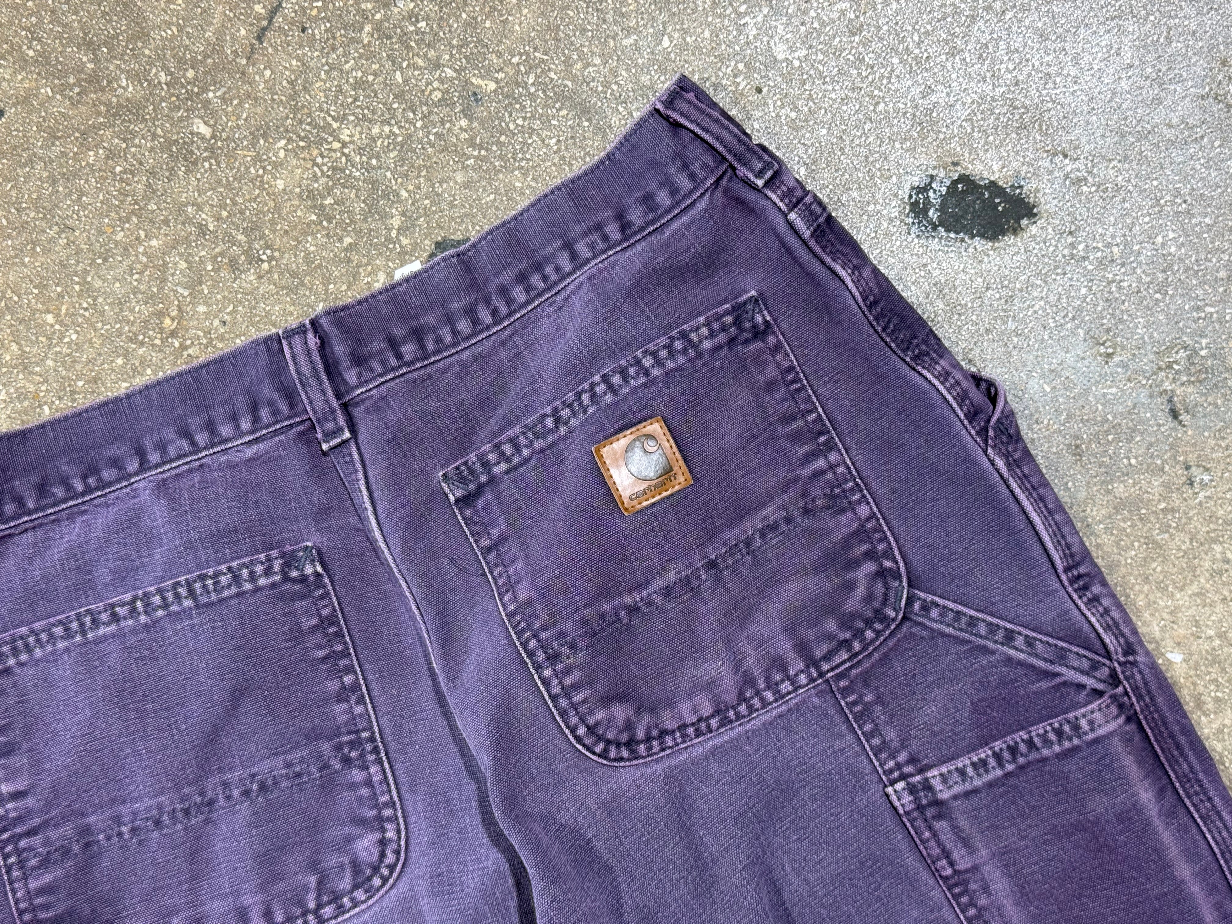 USED Carhartt Carpenter Pants - Purple Size 32x31