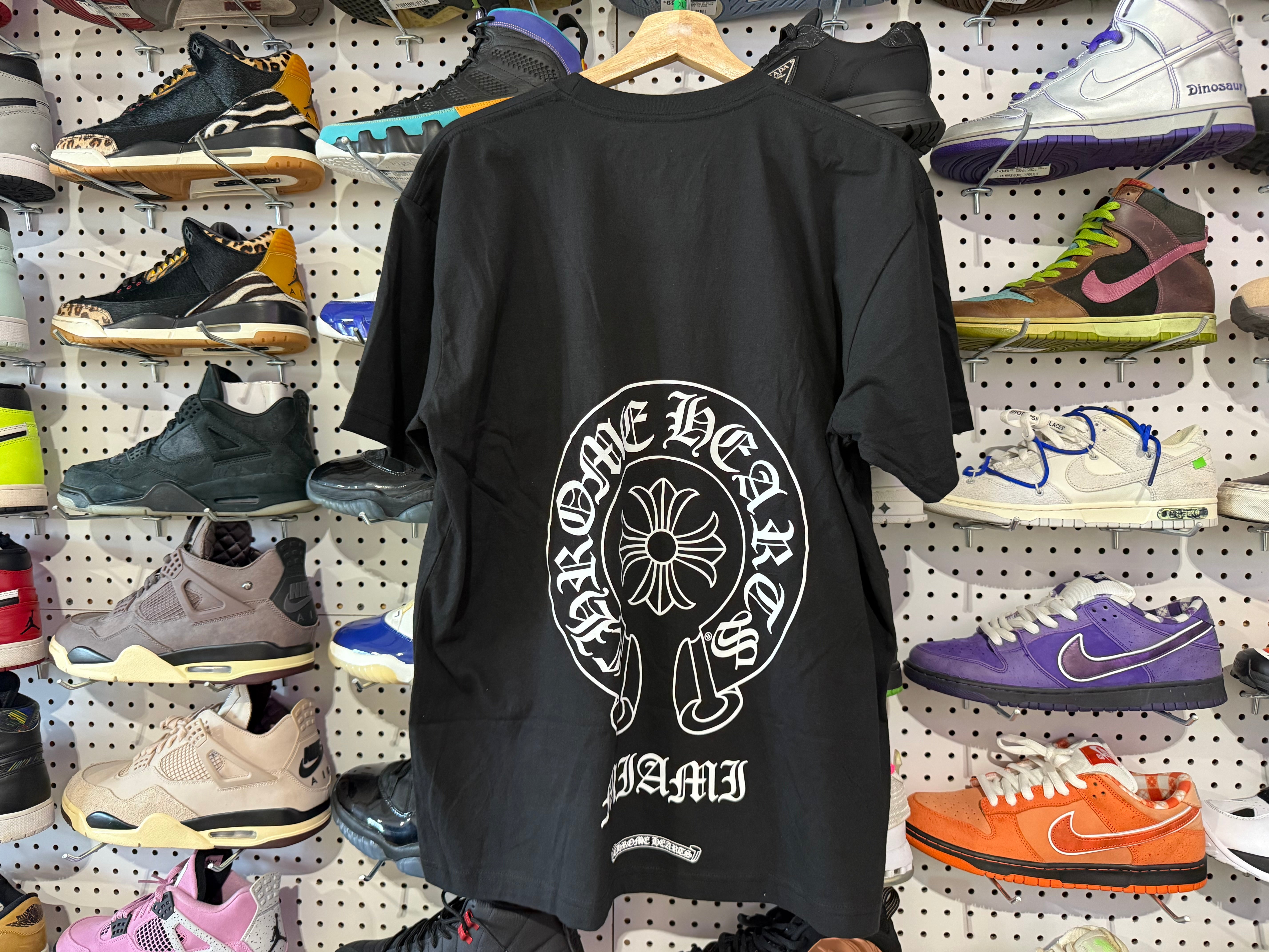 NEW Chrome Hearts Miami Pocket Tee - Black Size XL