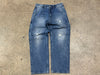 NEW Evisu Carpenter Denim Jeans - Indigo Size Medium