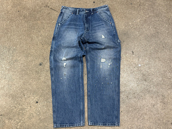 NEW Evisu Carpenter Denim Jeans - Indigo Size Medium