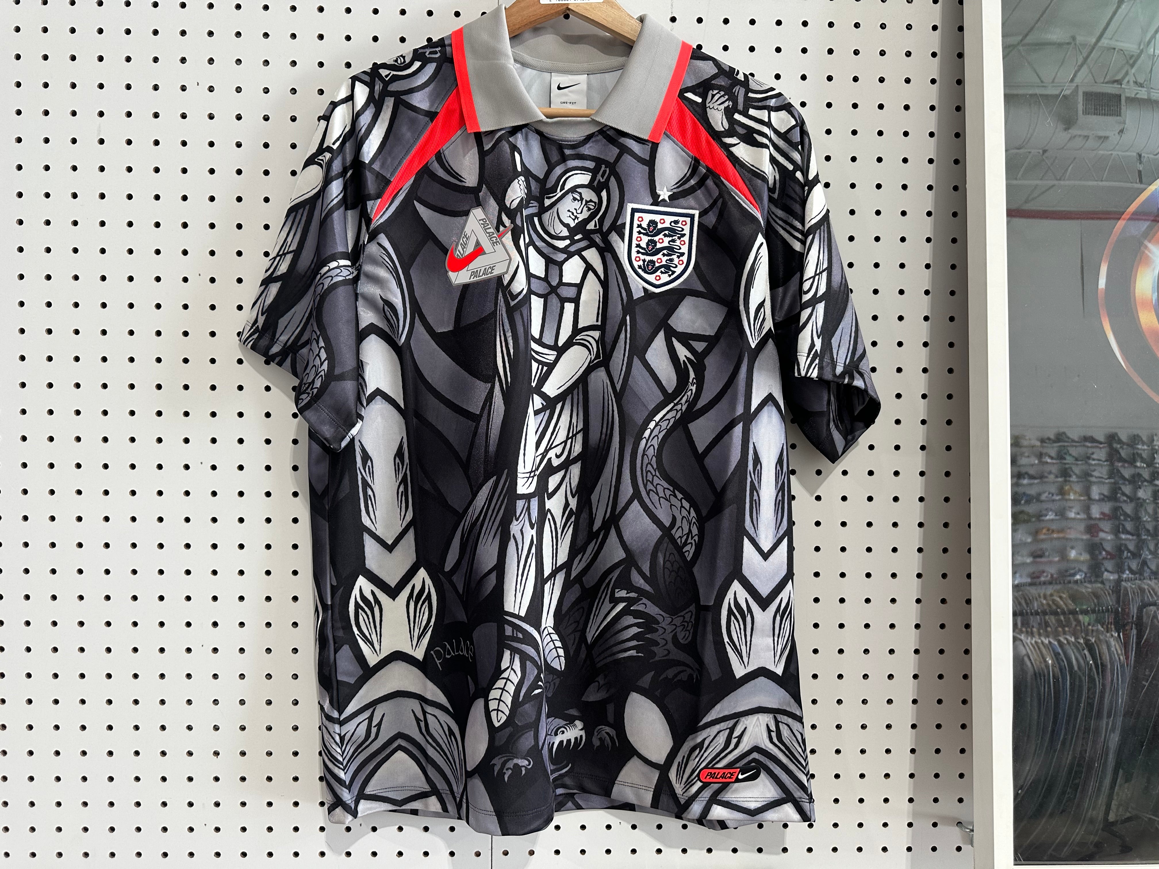 NEW Palace x Nike England Dri-FIT Football Jersey - Grey Size Medium