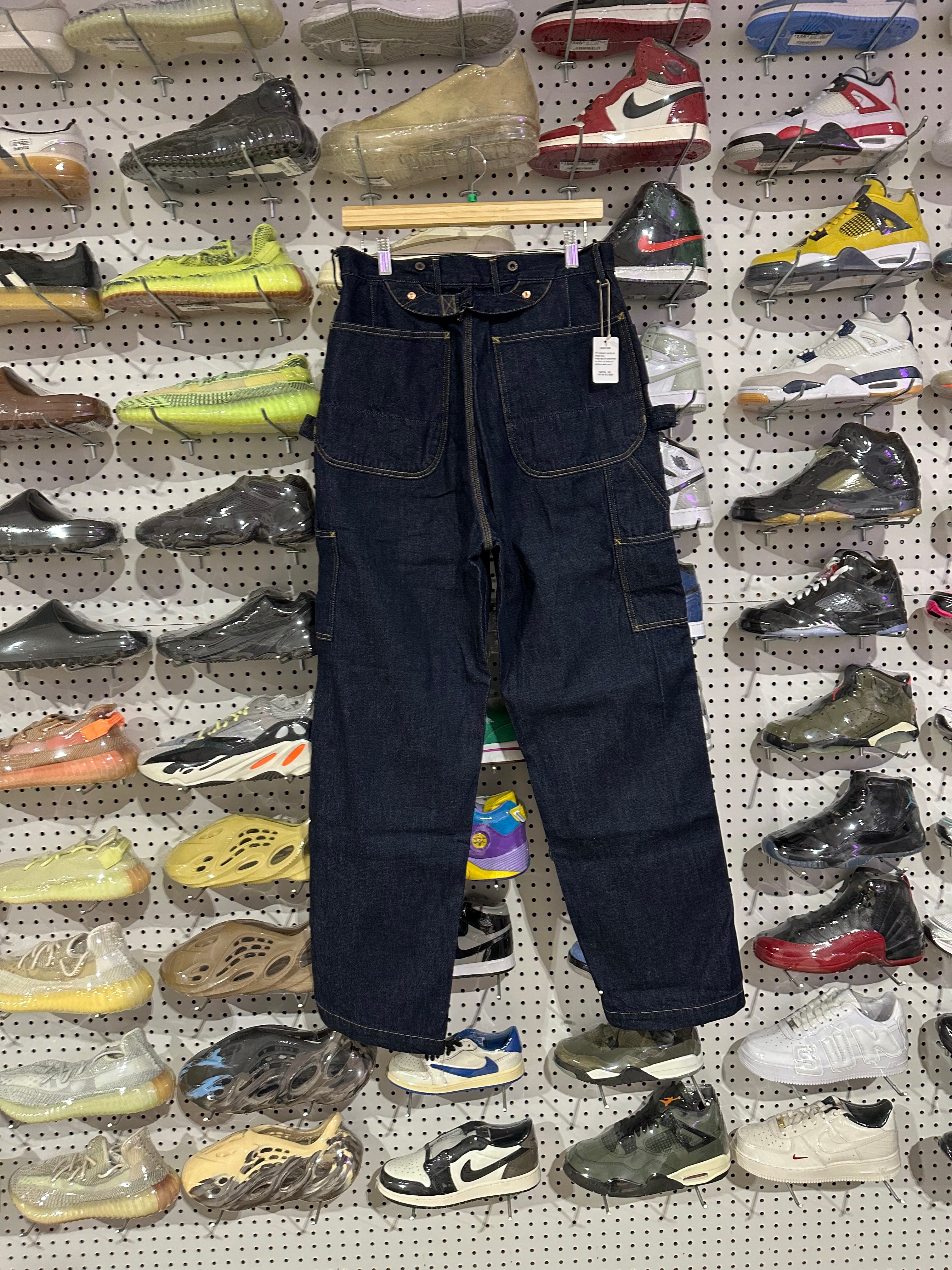 NEW Kapital 11.5oz Denim Jumbo Monkey Pants - Indigo Size 2/Medium