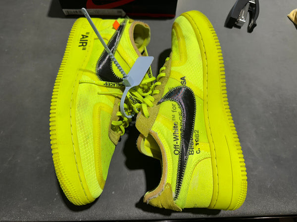 Nike x Off White Air Force 1 Low - Volt Size 11