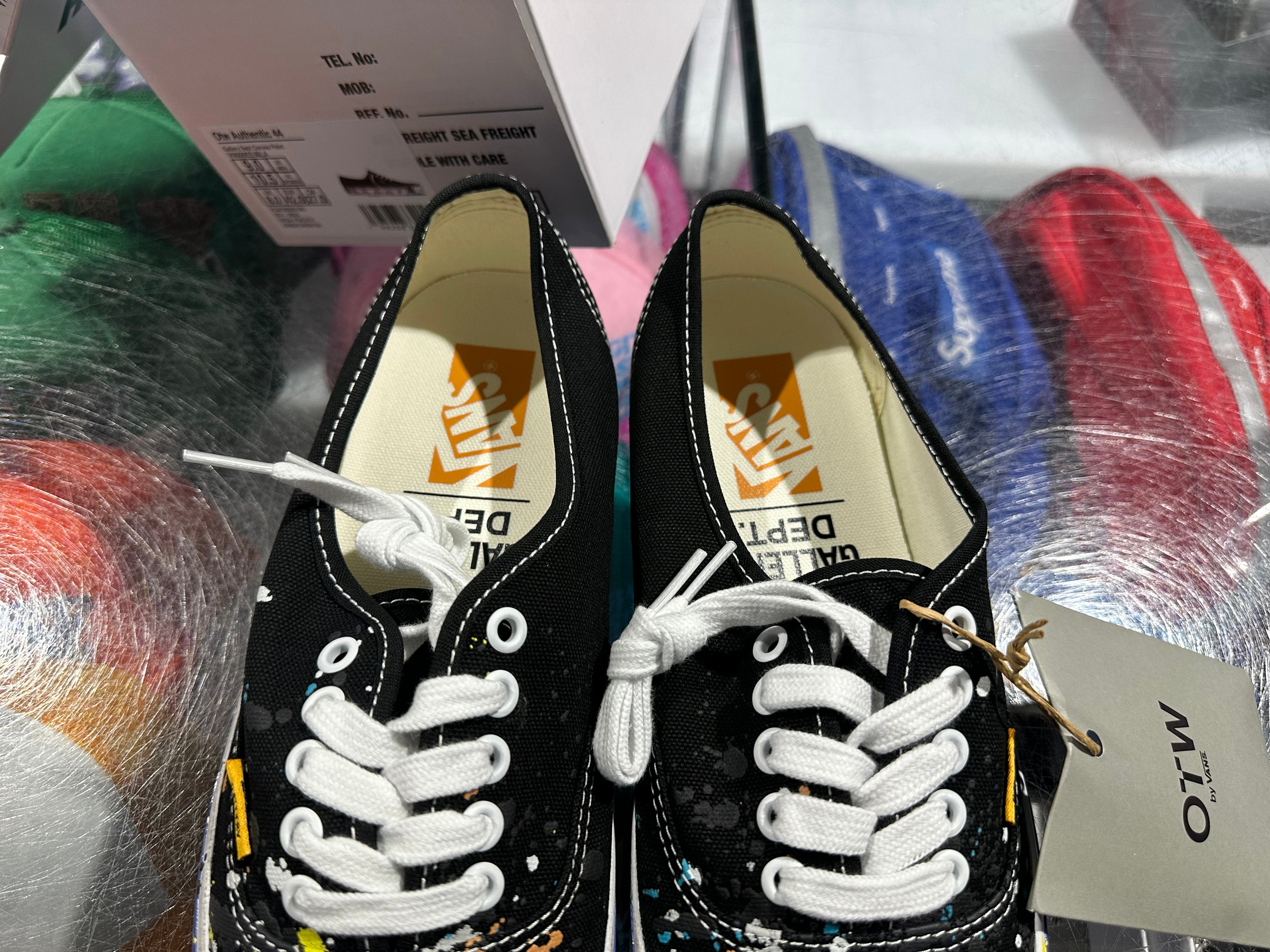 Vans OTW Authentic 44 x Gallery Dept - Black / Paint Splatter Size 11