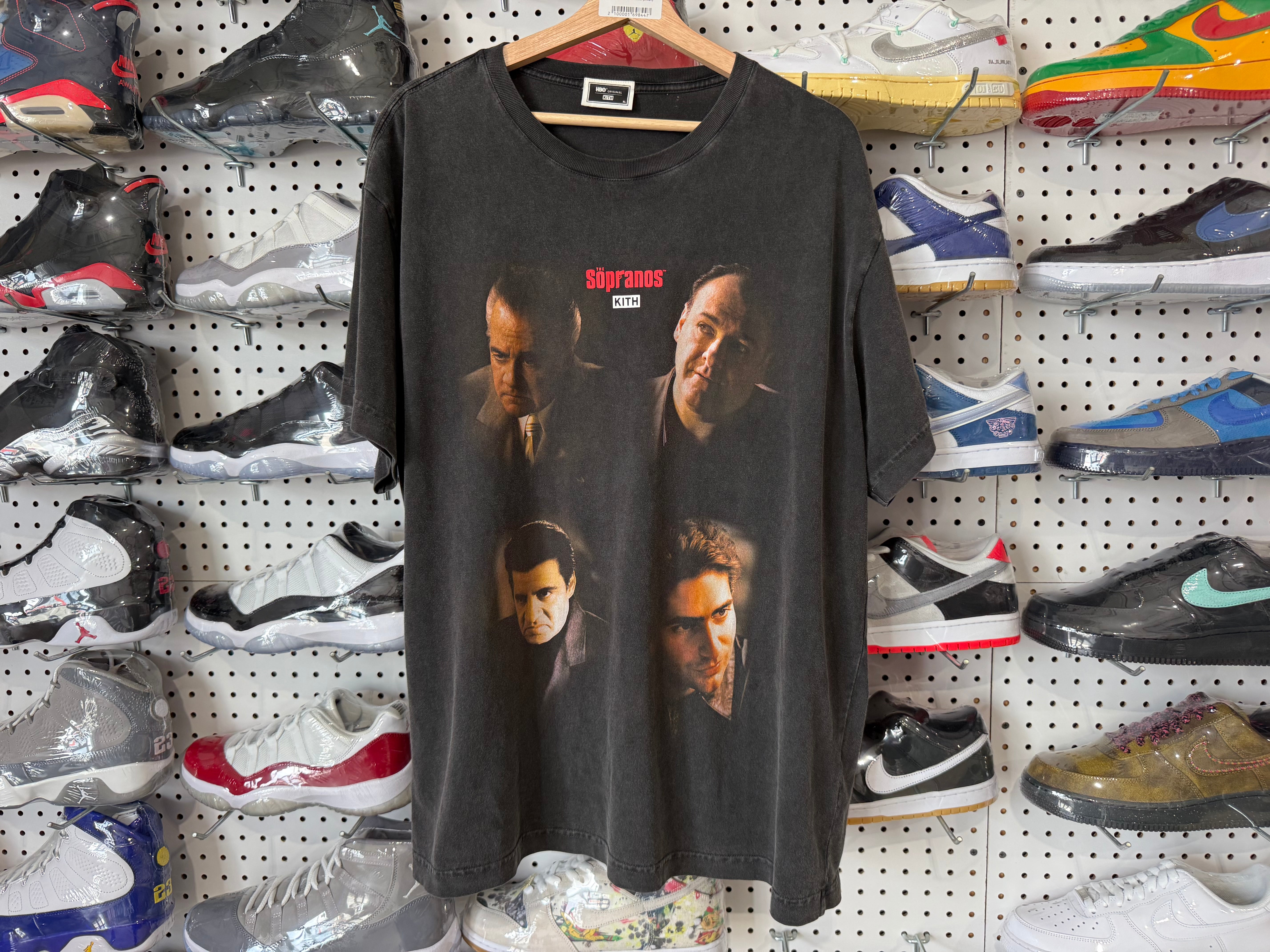 USED KITH The Sopranos Mount Rushmore Tee - Black Size XL
