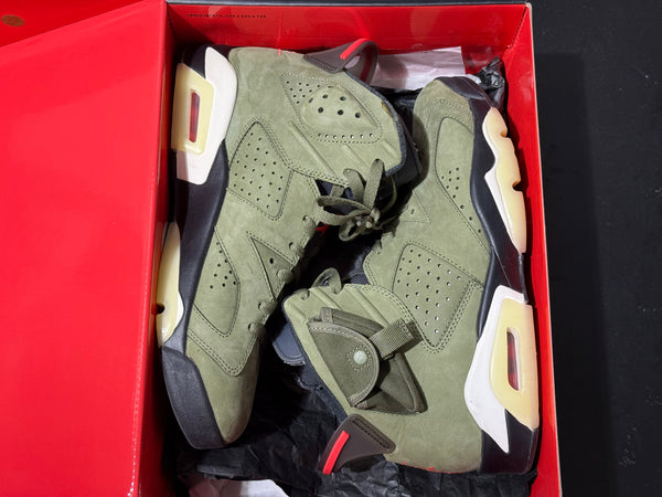 Air Jordan 6 Retro SP - Travis Scott/Olive Size 9.5