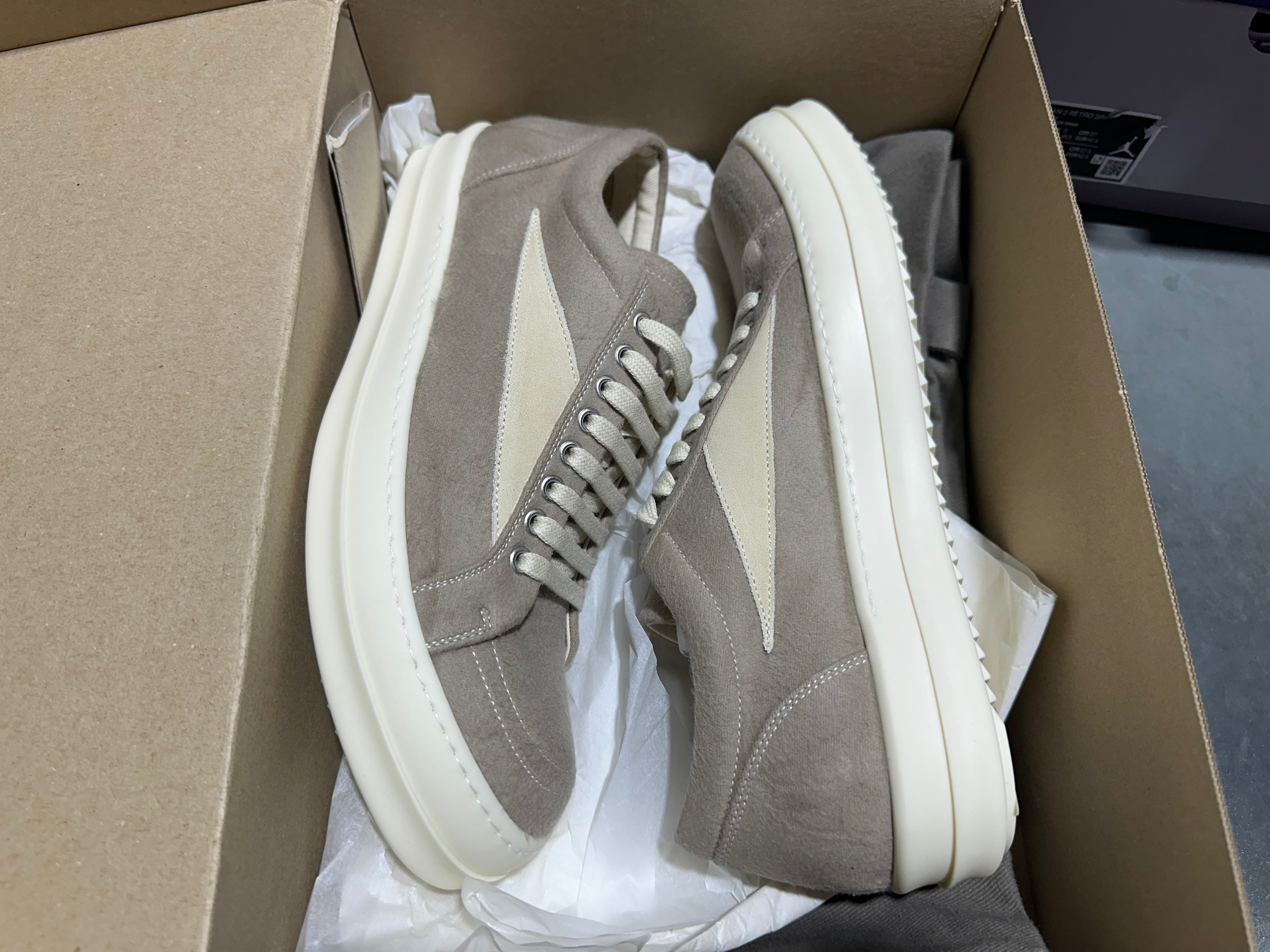 Rick Owens DRKSHDW Vintage Sneaker - Pearl Size 10