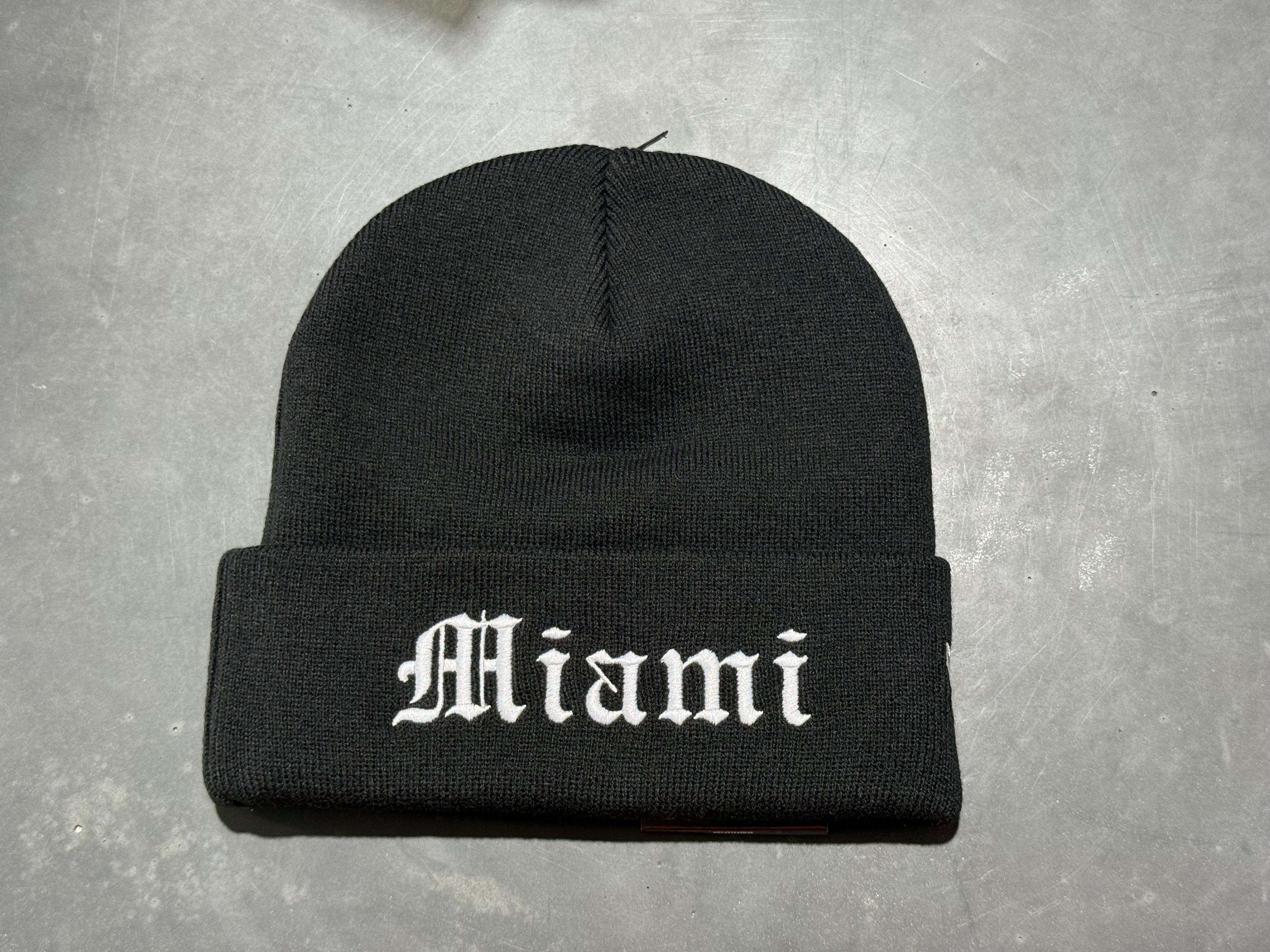 NEW Supreme New Era Miami Shop Beanie - Black