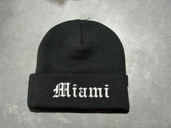 NEW Supreme New Era Miami Shop Beanie - Black
