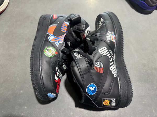 Nike Air Force 1 Mid x Supreme x NBA - Black Size 8.5