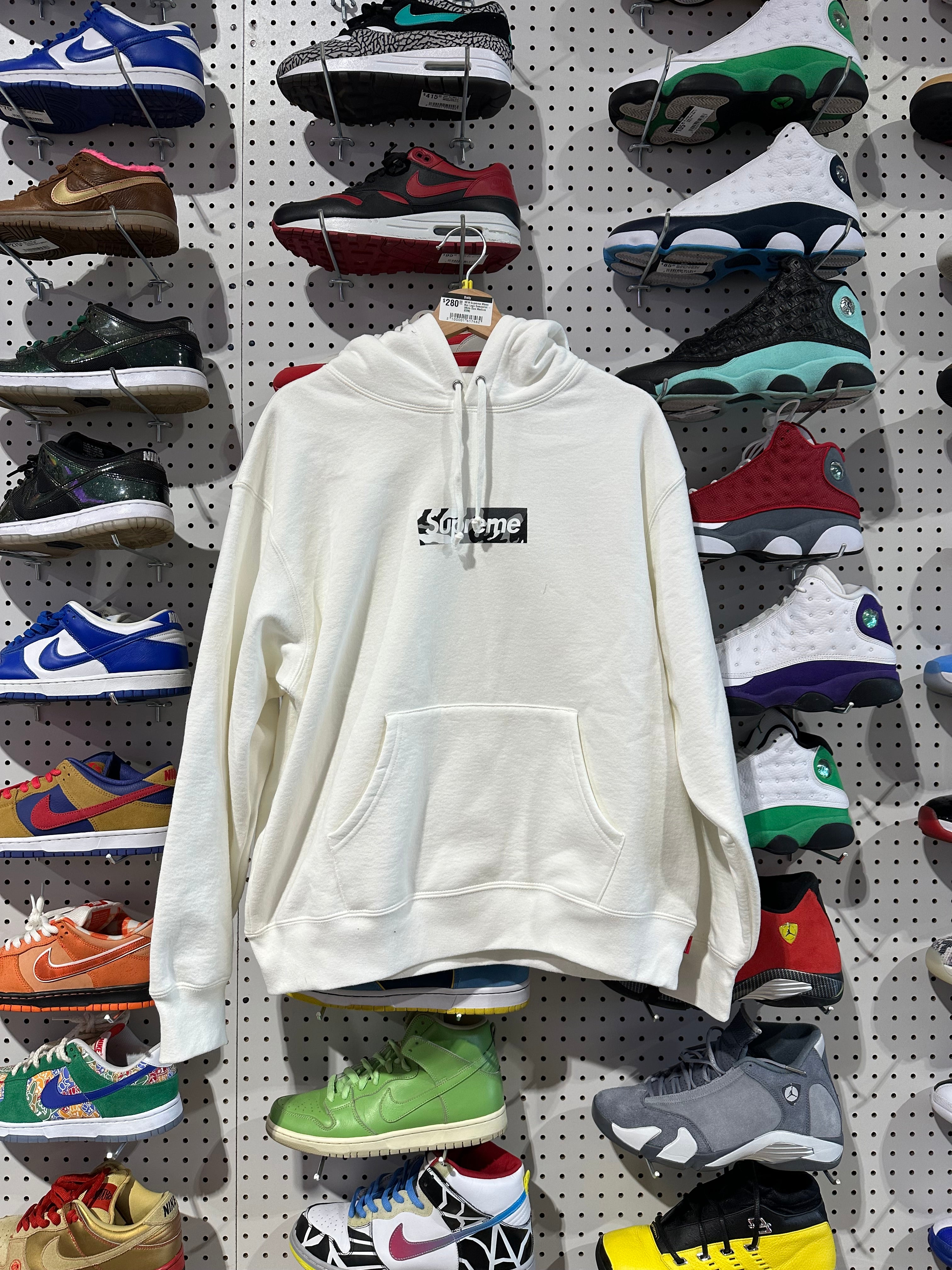 NEW Supreme Miami Box Logo Sweatshirt - White Size Medium