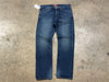 NEW Supreme Slim Straight Selvedge Denim - Dark Washed Indigo Size 34